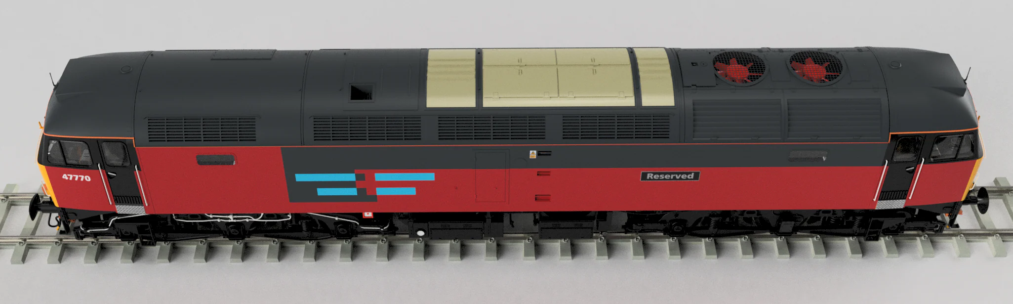 CM-47770-RES-SFW Highly Detailed Premium Weathered Class 47 Rail Express Systems 'Reserved' No.47770 Diesel Locomotive - DCC Sound - Image 2