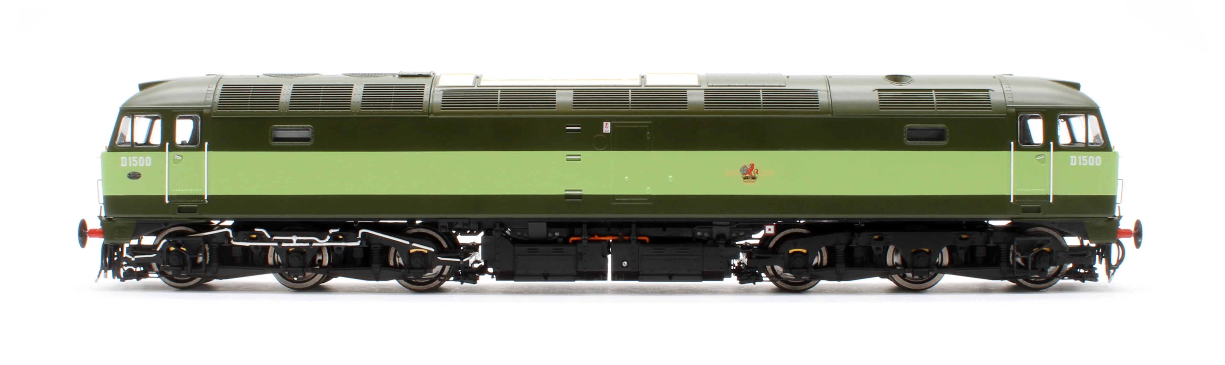 CM-D1500-TTGreen-SFW Highly Detailed Premium Weathered Class 47 BR Two Tone Green No.D1500 Diesel Locomotive - DCC Sound - Image 5