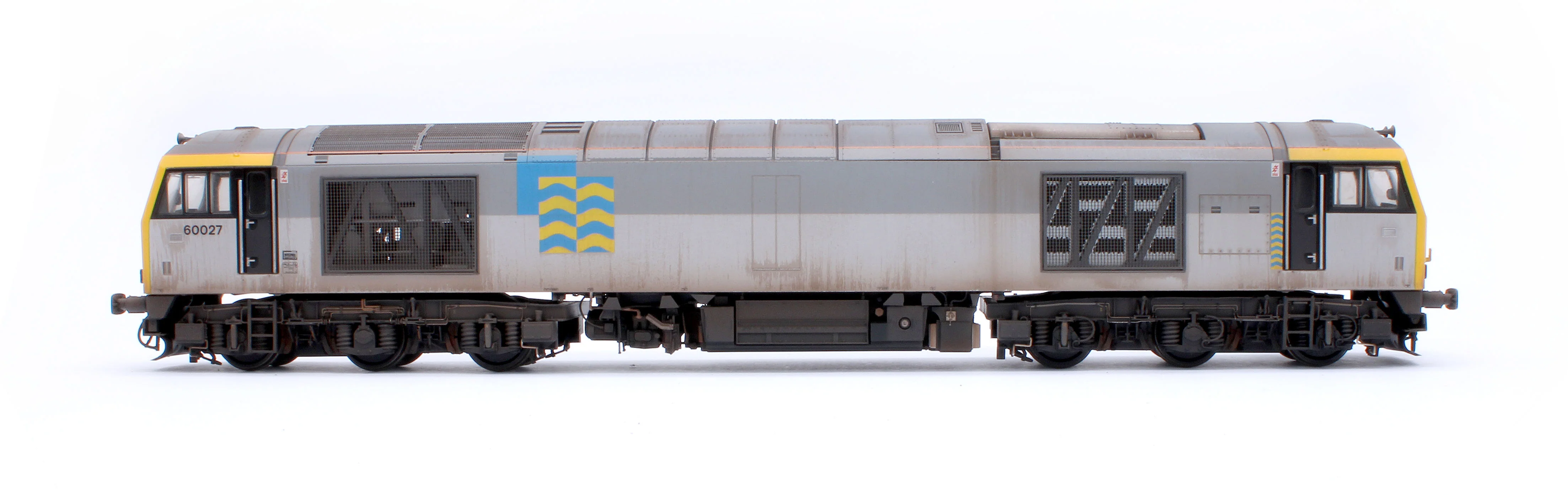 CM-60027-TGPW Highly Detailed Premium Weathered Class 60 027 “Joseph Banks” Triple Grey Petroleum Diesel Electric Locomotive - Image 5
