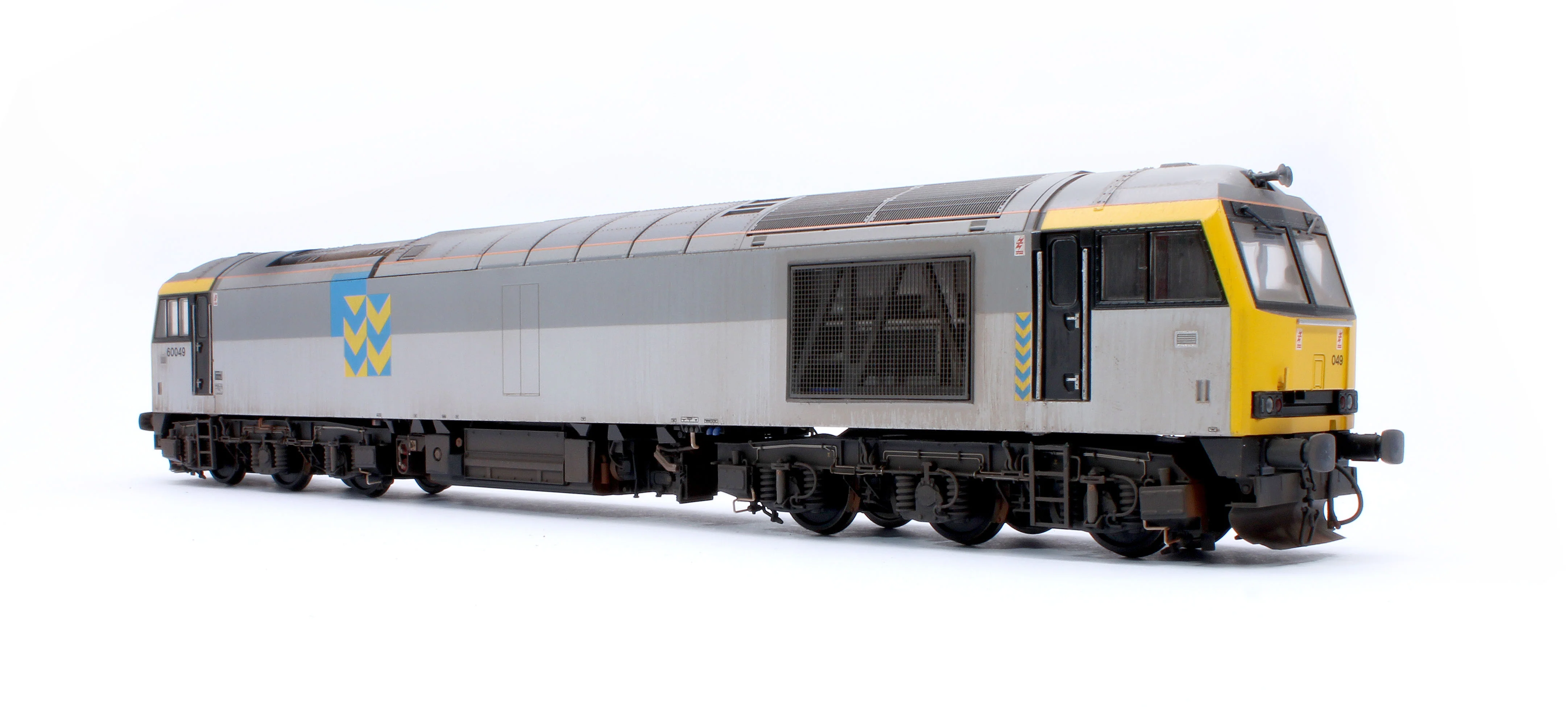 CM-60049-TGMW Highly Detailed Premium Weathered Class 60 049 “Scafell” Triple Grey Metals Diesel Electric Locomotive - Image 2