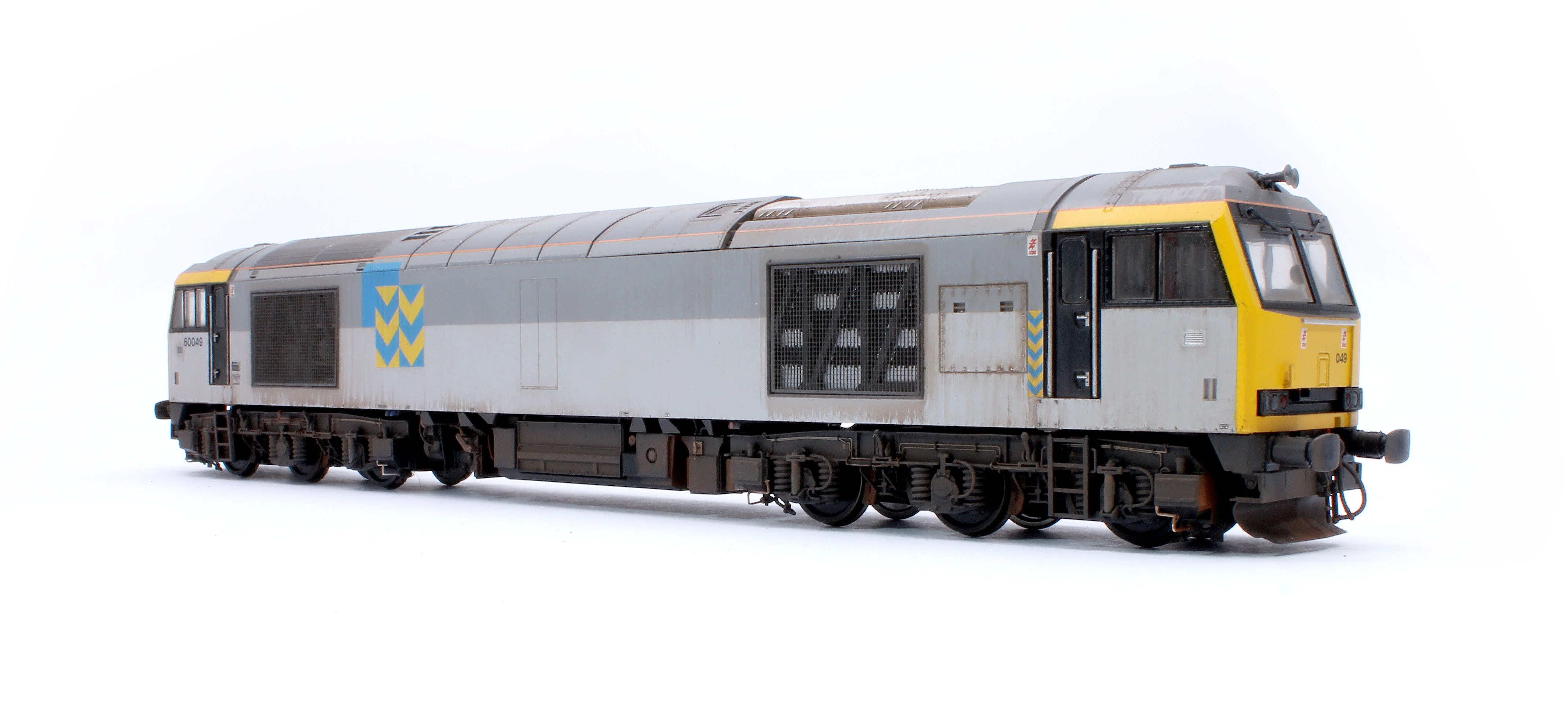 CM-60049-TGMW Highly Detailed Premium Weathered Class 60 049 “Scafell” Triple Grey Metals Diesel Electric Locomotive - Image 4