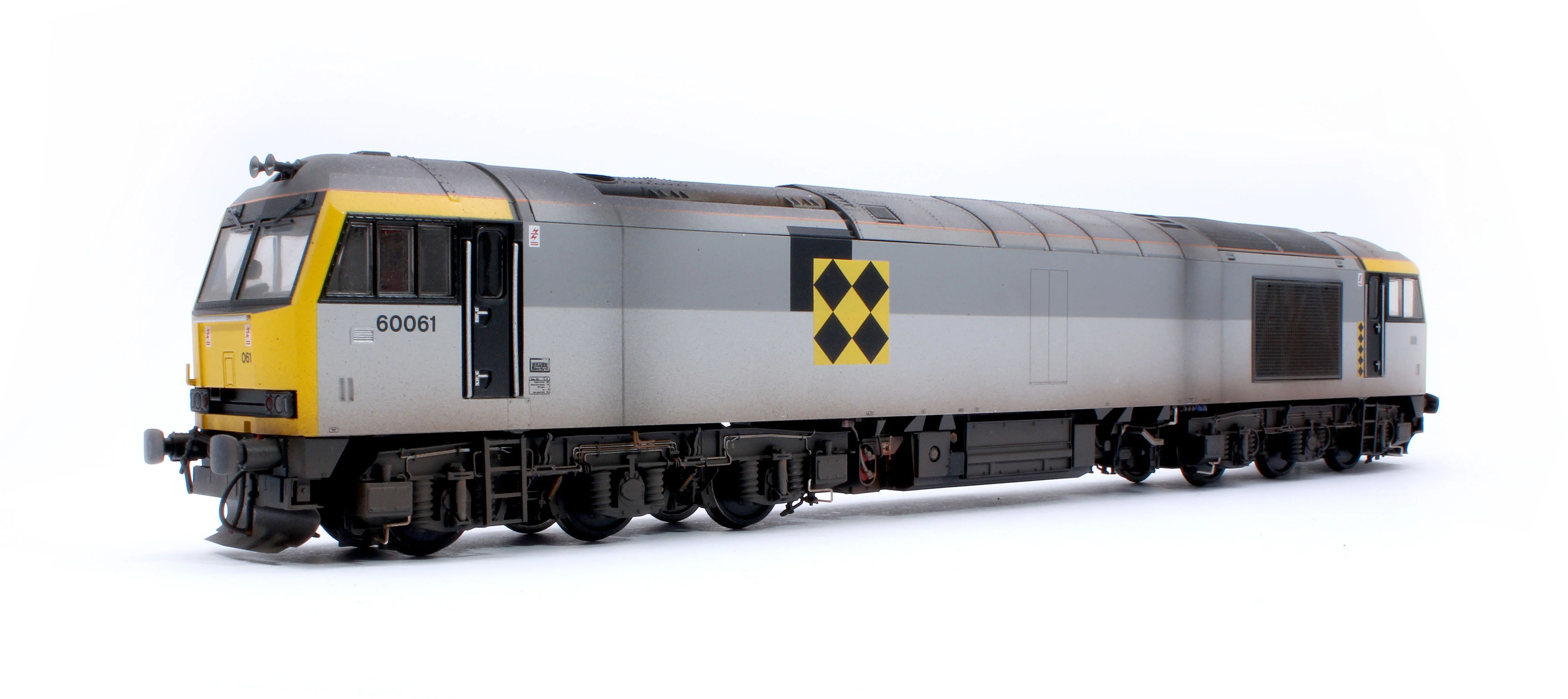 CM-60061-TGCLW Highly Detailed Premium Weathered Class 60 061 “Alexander Graham Bell” Triple Grey Coal Diesel Electric Locomotive
