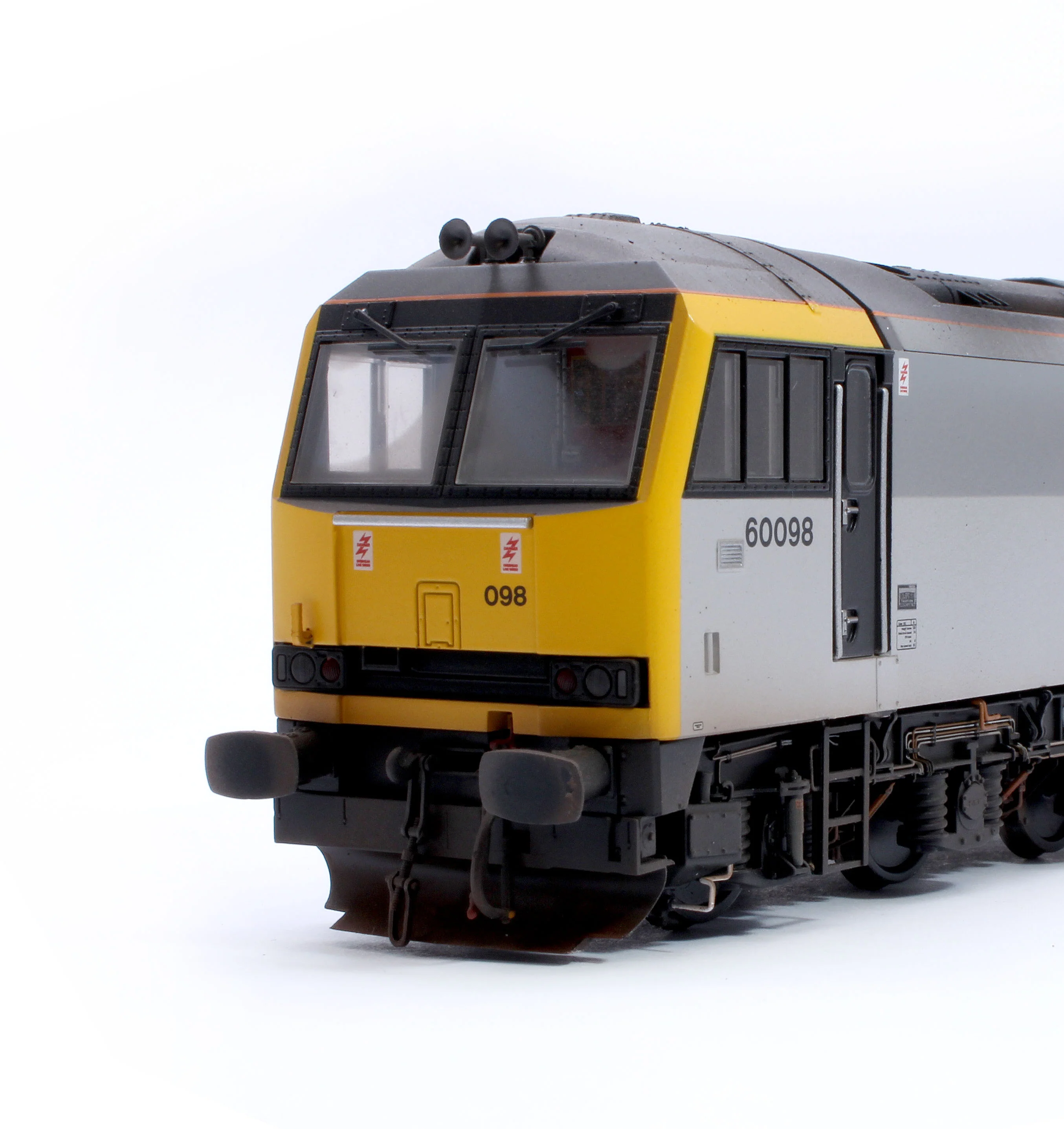 CM-60098-TGCNW Highly Detailed Premium Weathered Class 60 098 “Charles Francis Brush” Construction Sector Diesel Electric Locomotive - Image 10