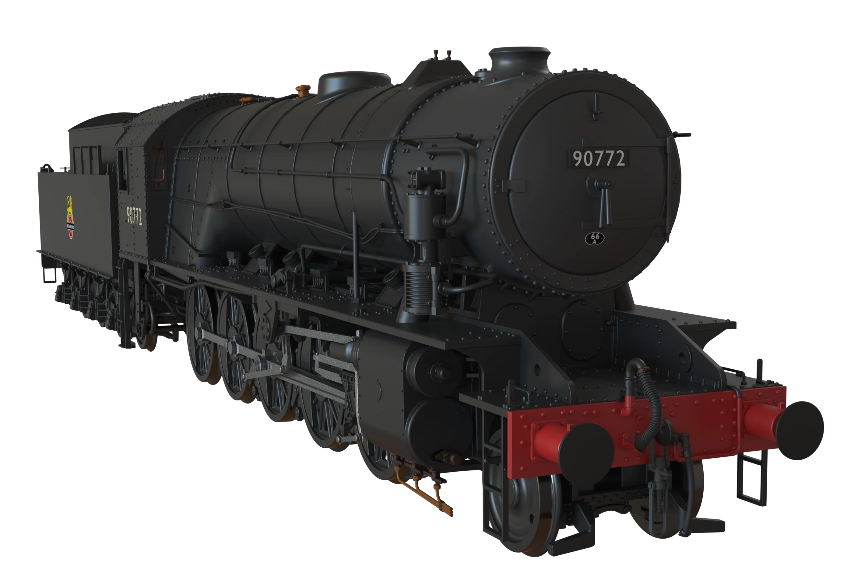 C1004 WD Austerity 2-10-0 BR Black Early Crest No.90772 Steam Locomotive - Image 8