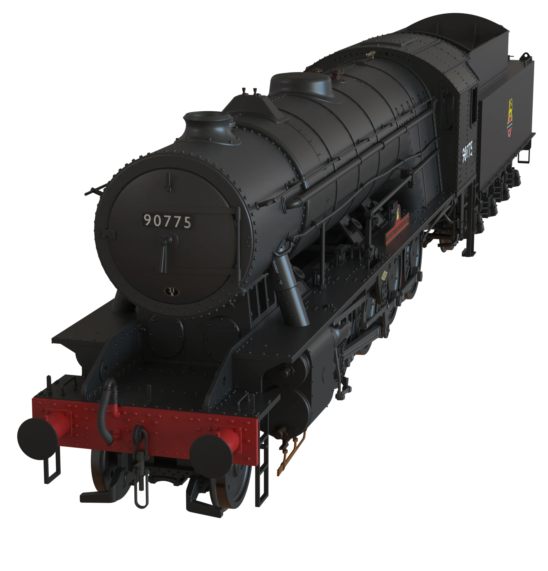 C1005Z WD Austerity 2-10-0 'The Royal Norfolk Reg' BR Black Early Crest No.90775 Steam Locomotive - Image 10