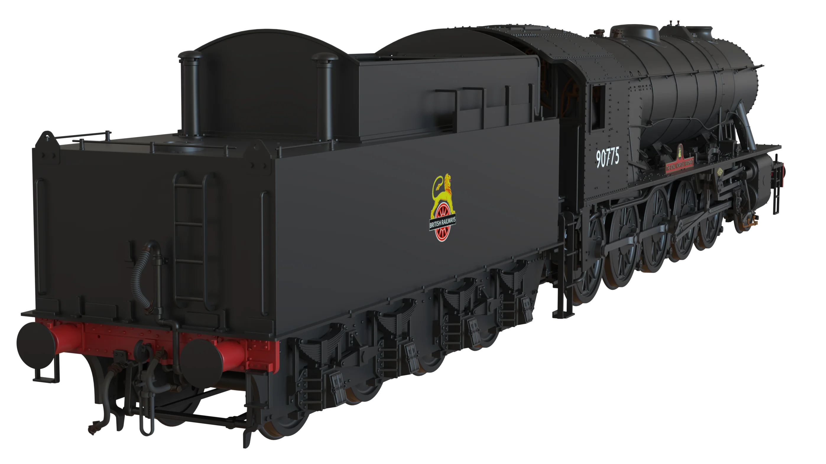 C1005Z WD Austerity 2-10-0 'The Royal Norfolk Reg' BR Black Early Crest No.90775 Steam Locomotive - Image 4