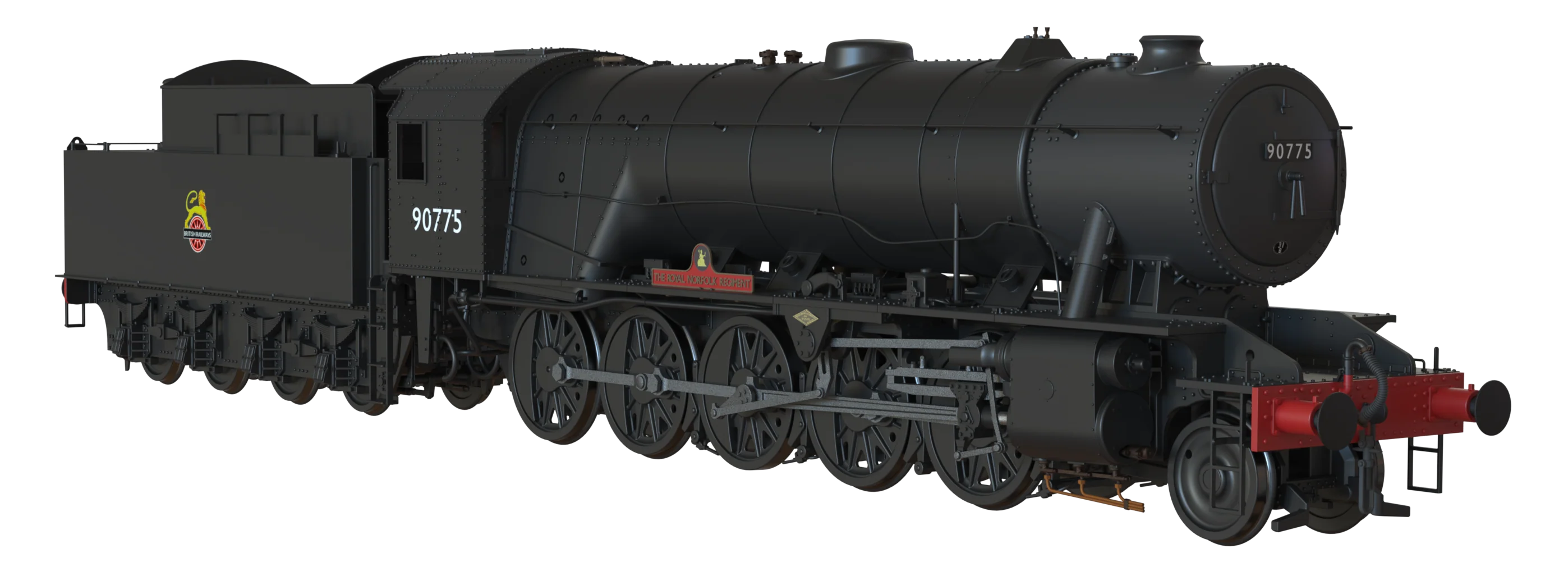 C1005Z WD Austerity 2-10-0 'The Royal Norfolk Reg' BR Black Early Crest No.90775 Steam Locomotive - Image 5