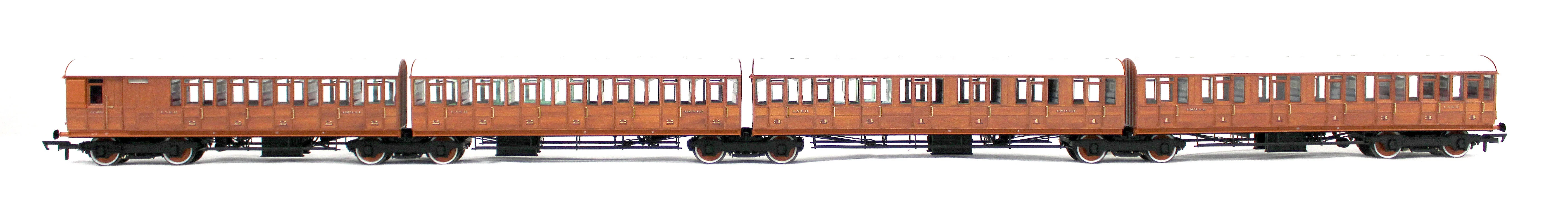C2001B Quad Art Set No. 74B LNER Teak 4 Coach Pack - Image 2