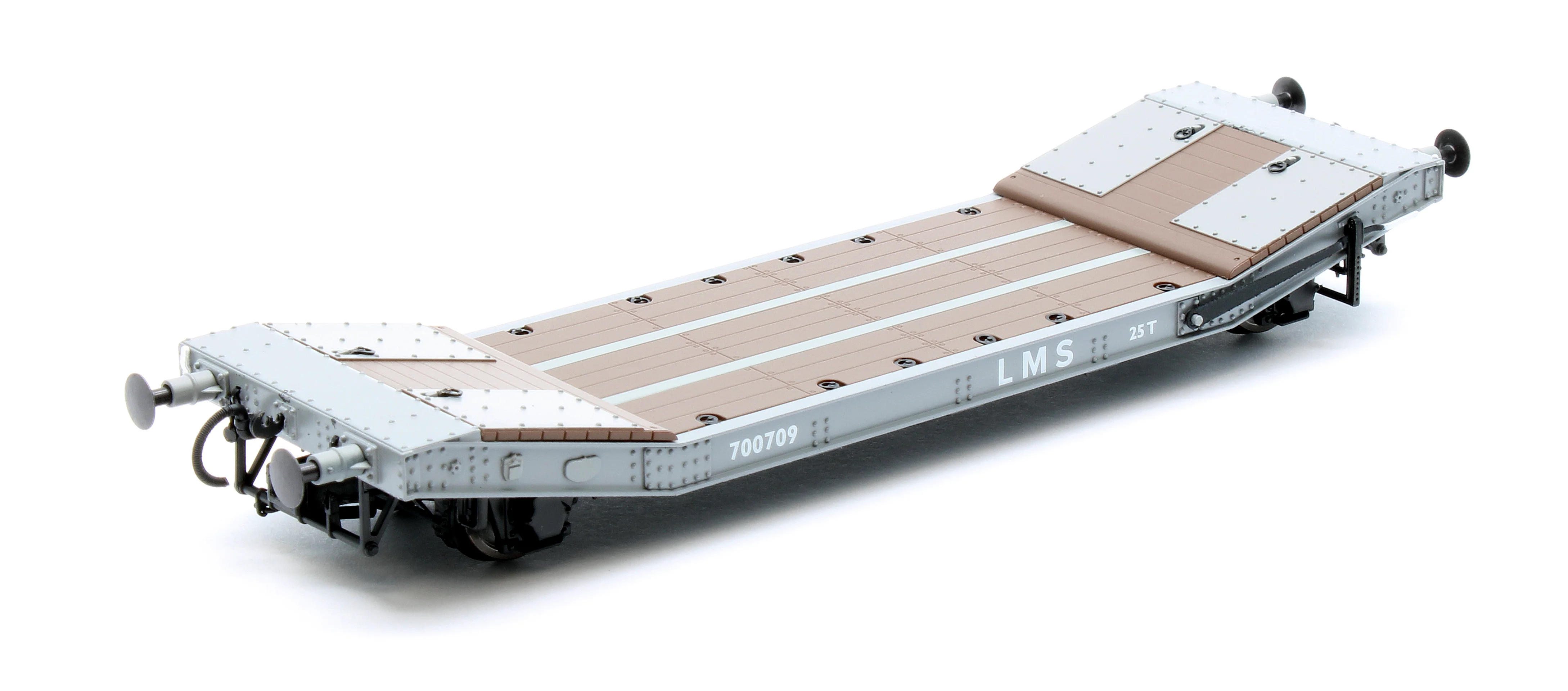 C3002A 25T Lowmac LMS Grey Preserved Wagon 700709 - Image 2