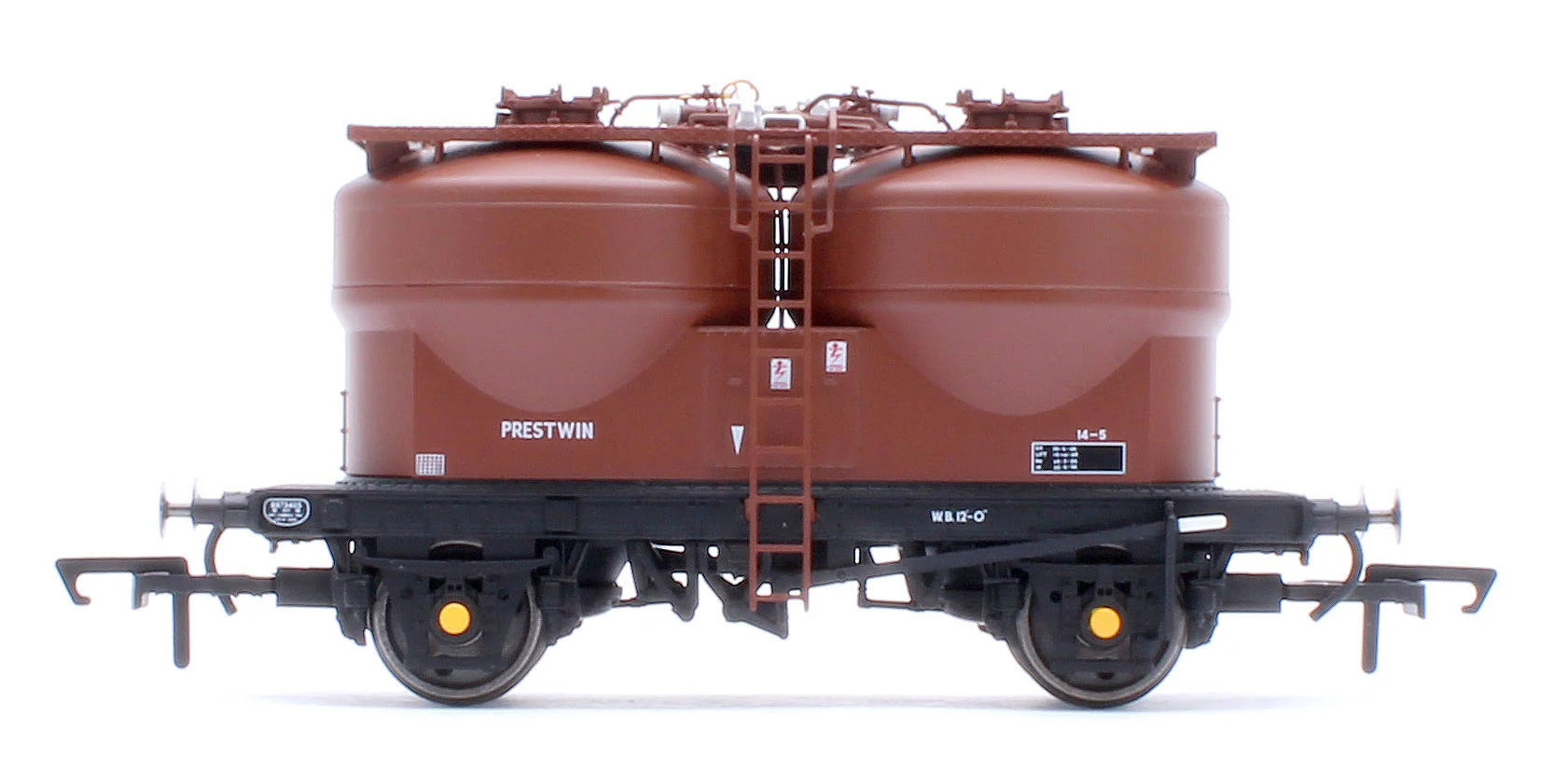 C3041A Set of 3 Prestwin Silo Wagons in BR Bauxite - Pre TOPS - Image 4