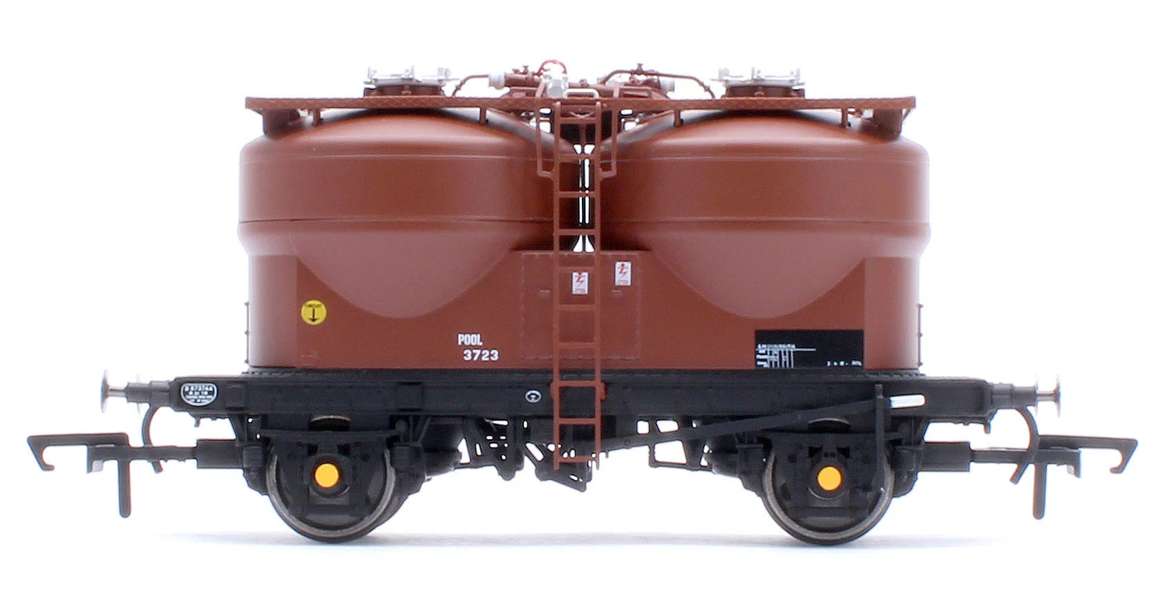 C3042 Set of 3 Prestwin Silo Wagons in BR Bauxite - TOPS - Image 6