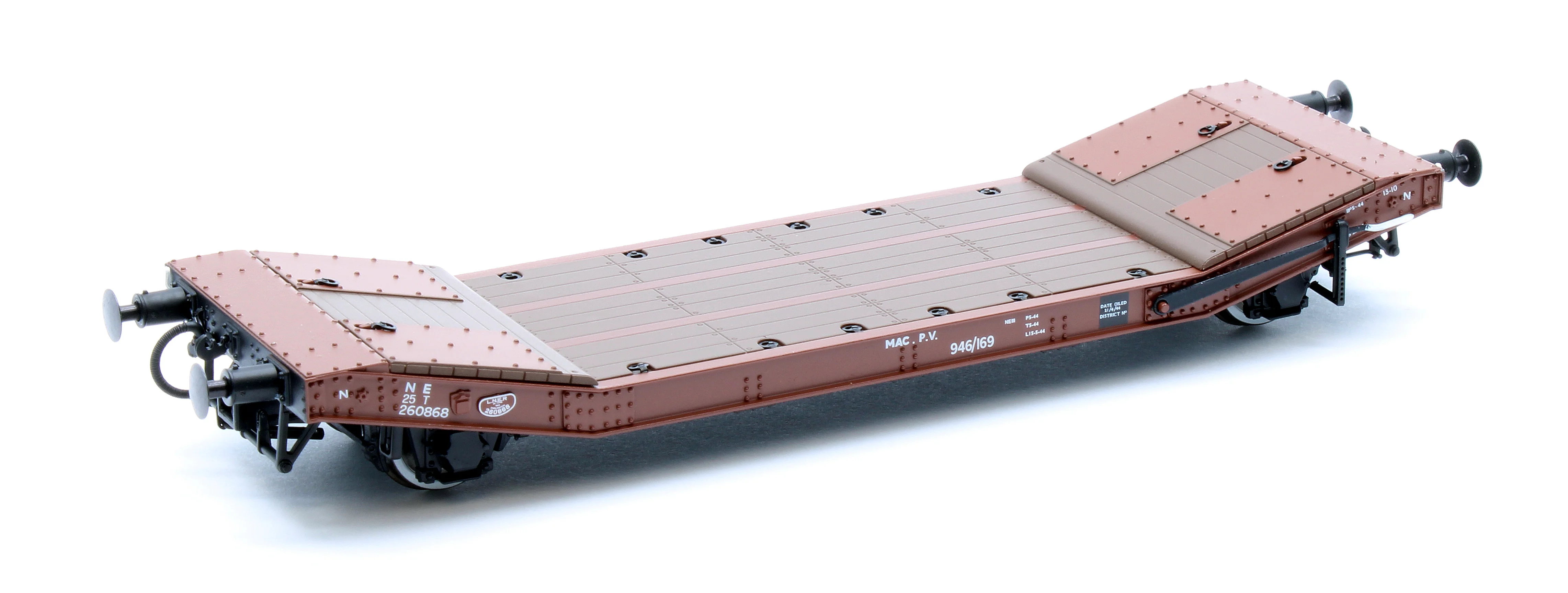 C3001A 25T Lowmac LNER Red Oxide Wagon 260868 - Image 2