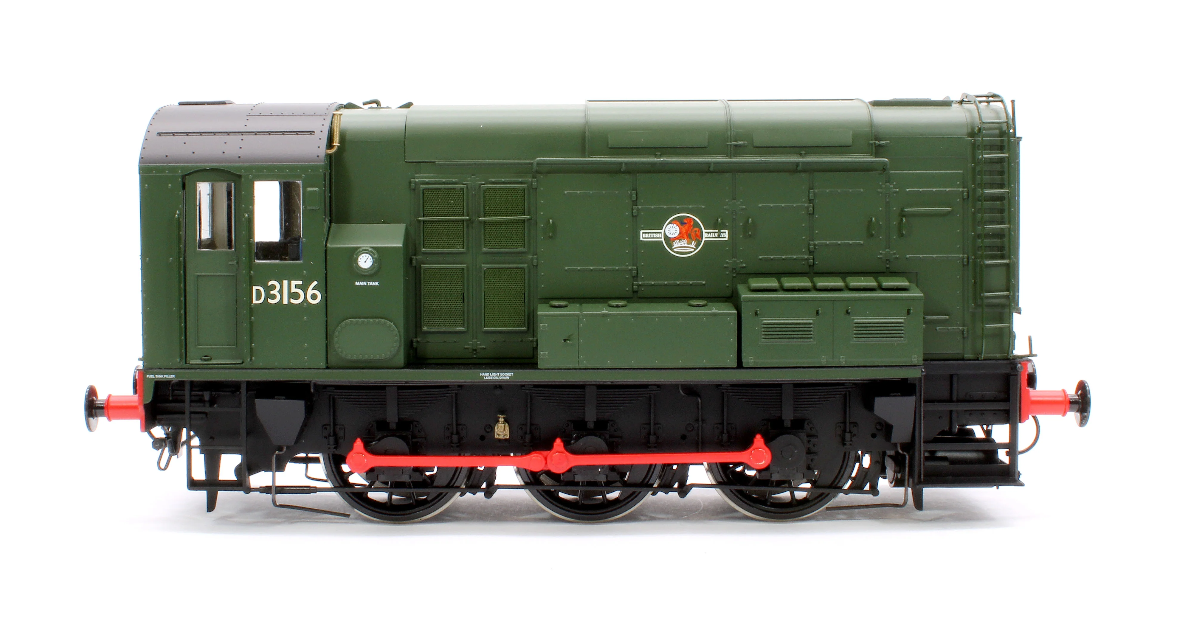 7D-008-018D Class 08 D3156 BR Green Late Crest No Warning Panels Diesel Shunter Locomotive - DCC Fitted - Image 6