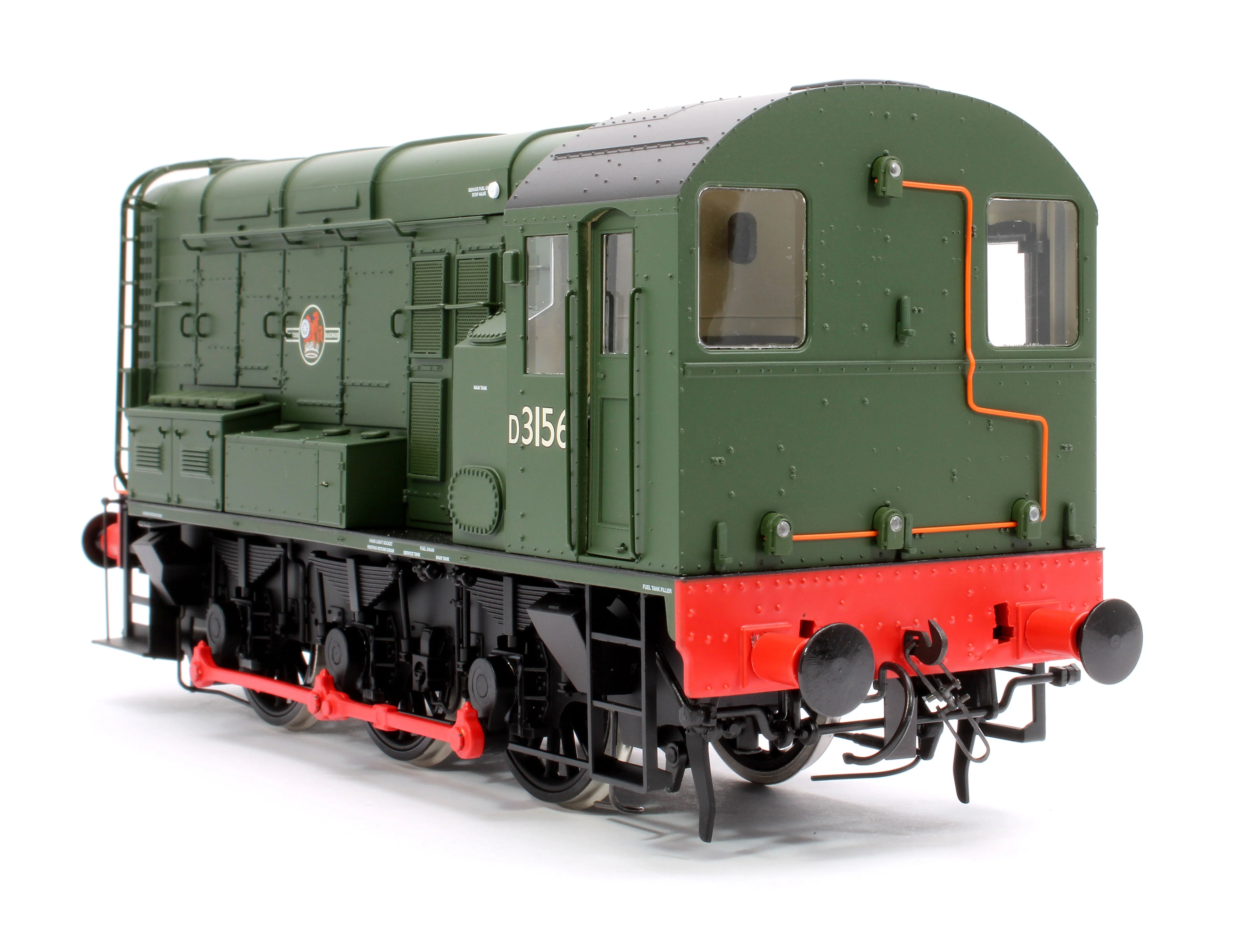 7D-008-018D Class 08 D3156 BR Green Late Crest No Warning Panels Diesel Shunter Locomotive - DCC Fitted - Image 8