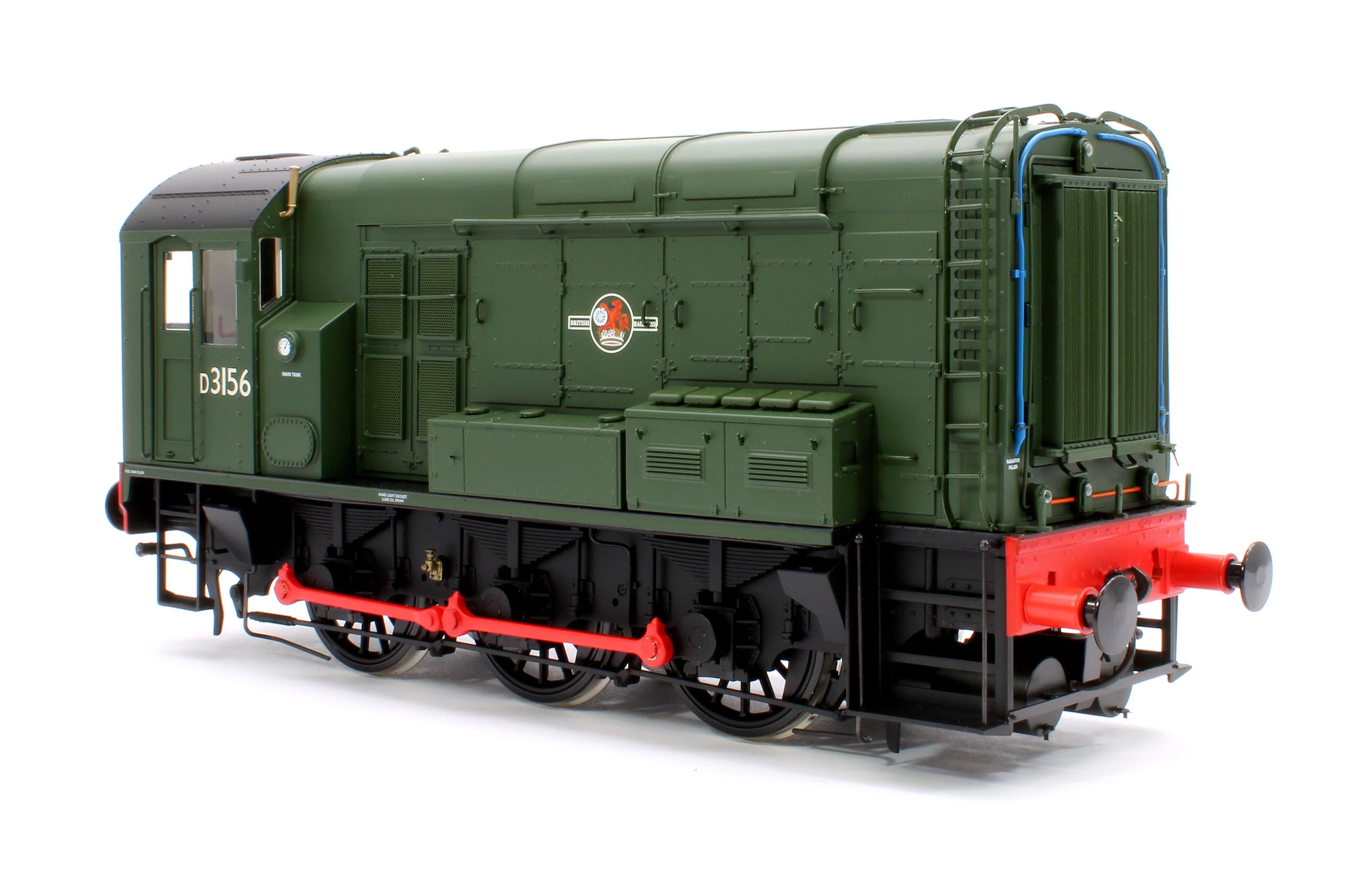 7D-008-018S Class 08 D3156 BR Green Late Crest No Warning Panels Diesel Shunter Locomotive - DCC Sound - Image 4