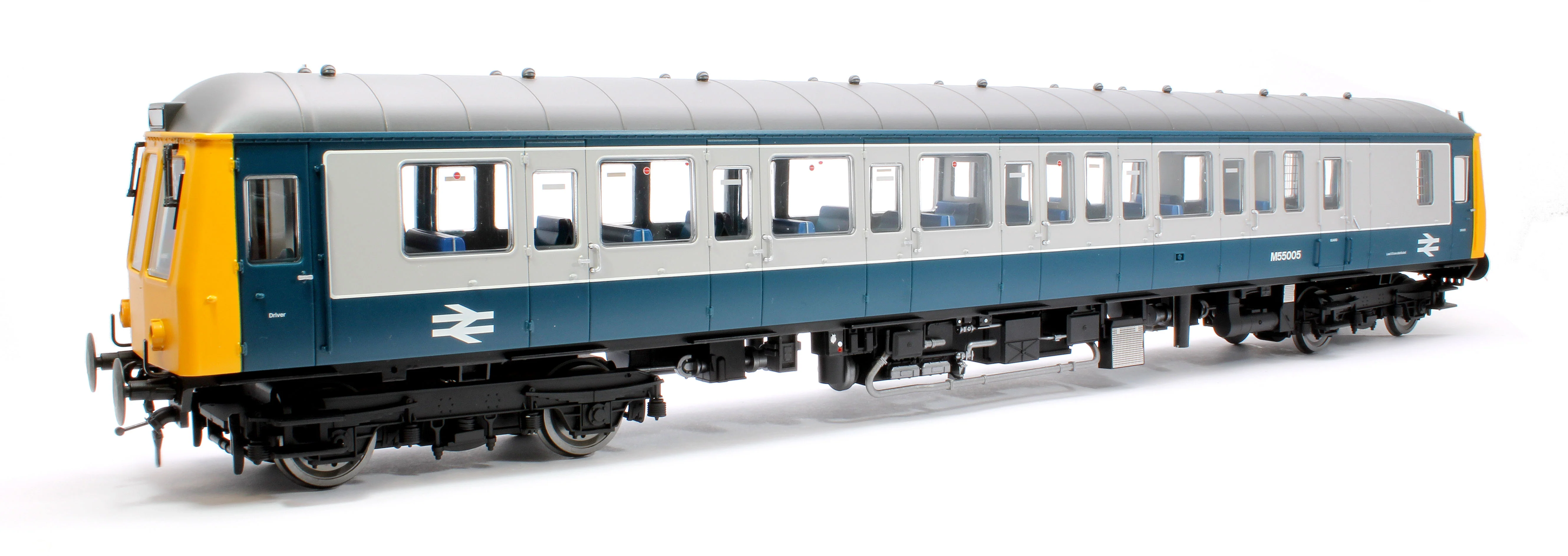 7D-015-008D Class 122 M55005 Blue/Grey Single Car DMU - DCC Fitted - Image 3