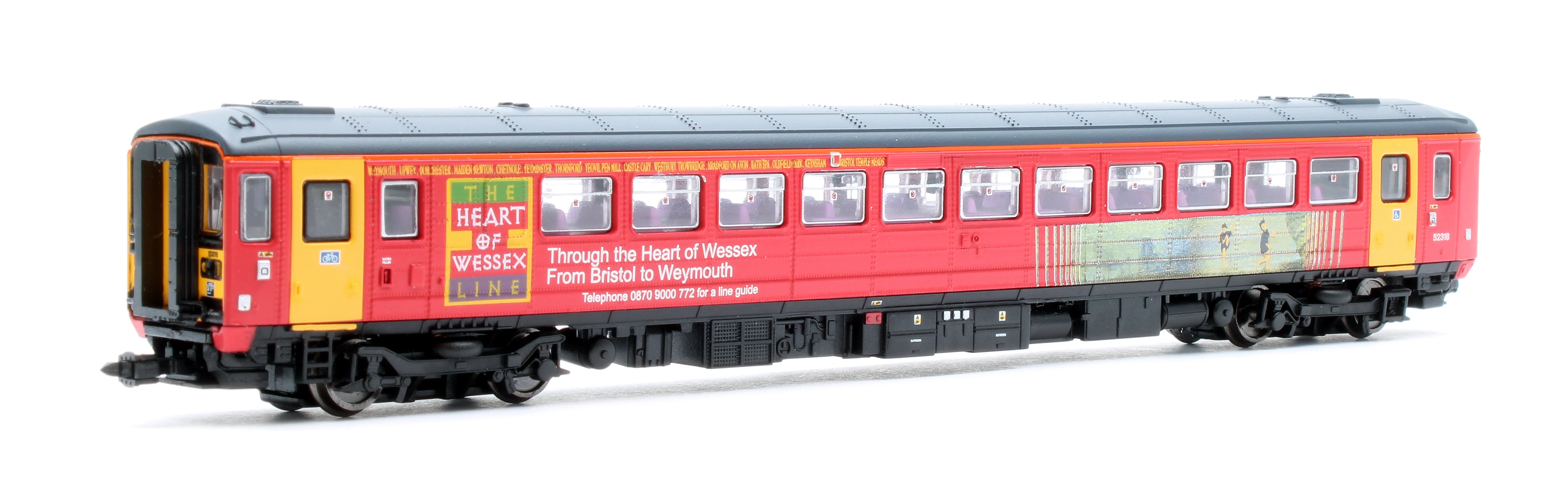 2D-020-006 Class 153 153318 Wessex Trains (Pink) Diesel Locomotive - Image 3