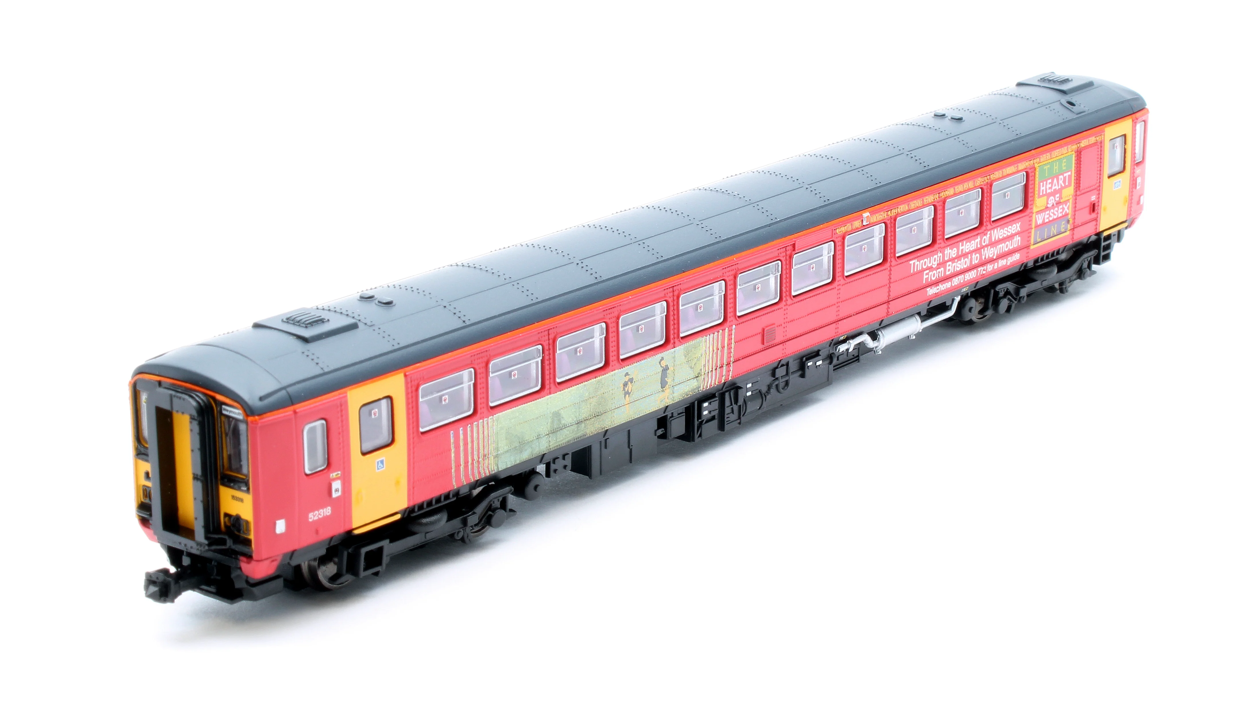 2D-020-006 Class 153 153318 Wessex Trains (Pink) Diesel Locomotive - Image 9