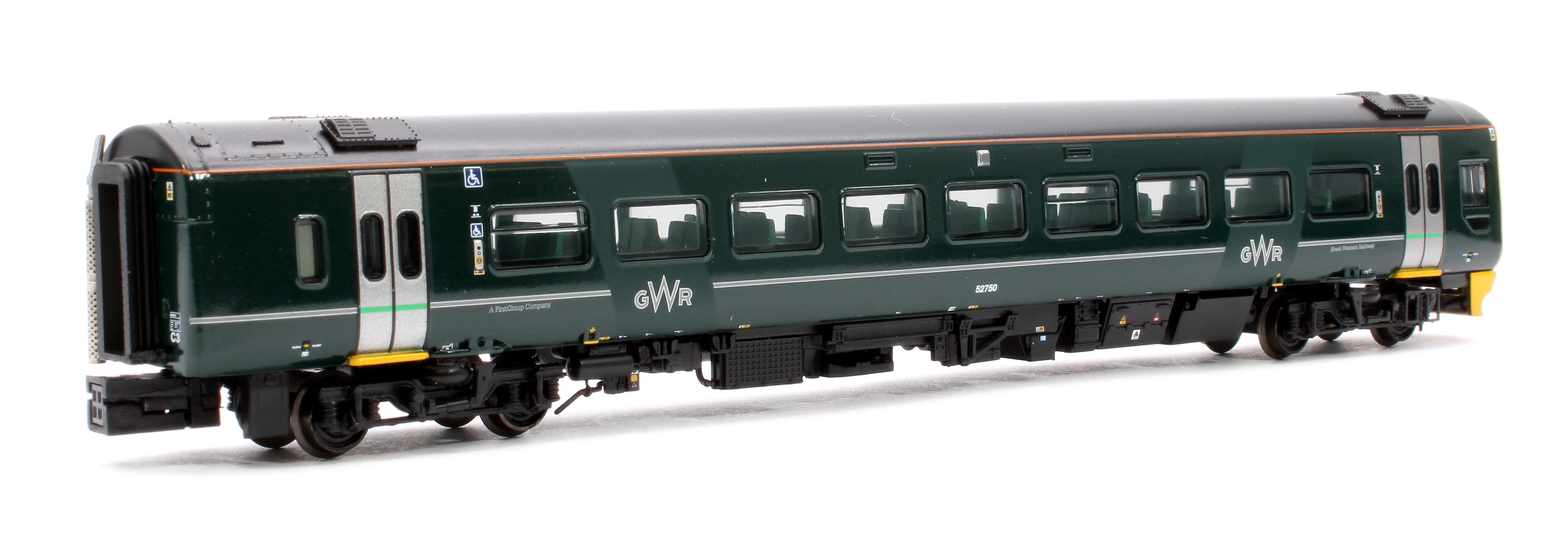371-857A Class 158 2-Car DMU 158750 GWR Green (FirstGroup) - Image 4