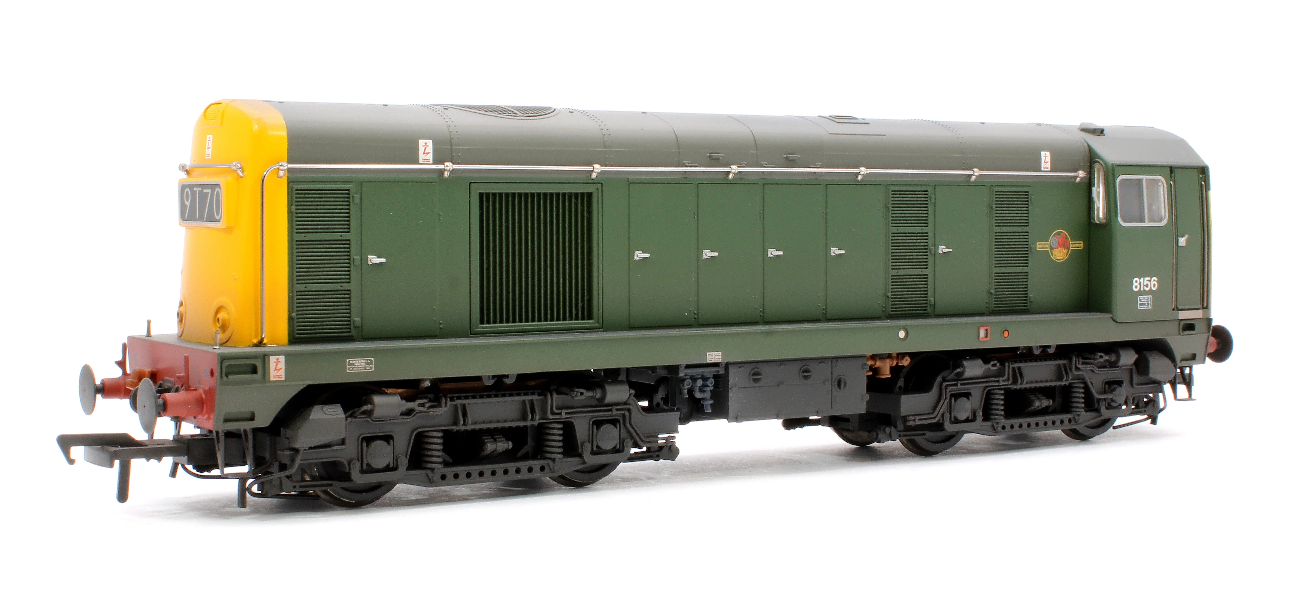 35-360 Class 20/0 Headcode Box 8156 BR Green (Full Yellow Ends) Diesel Locomotive - Weathered - Image 2