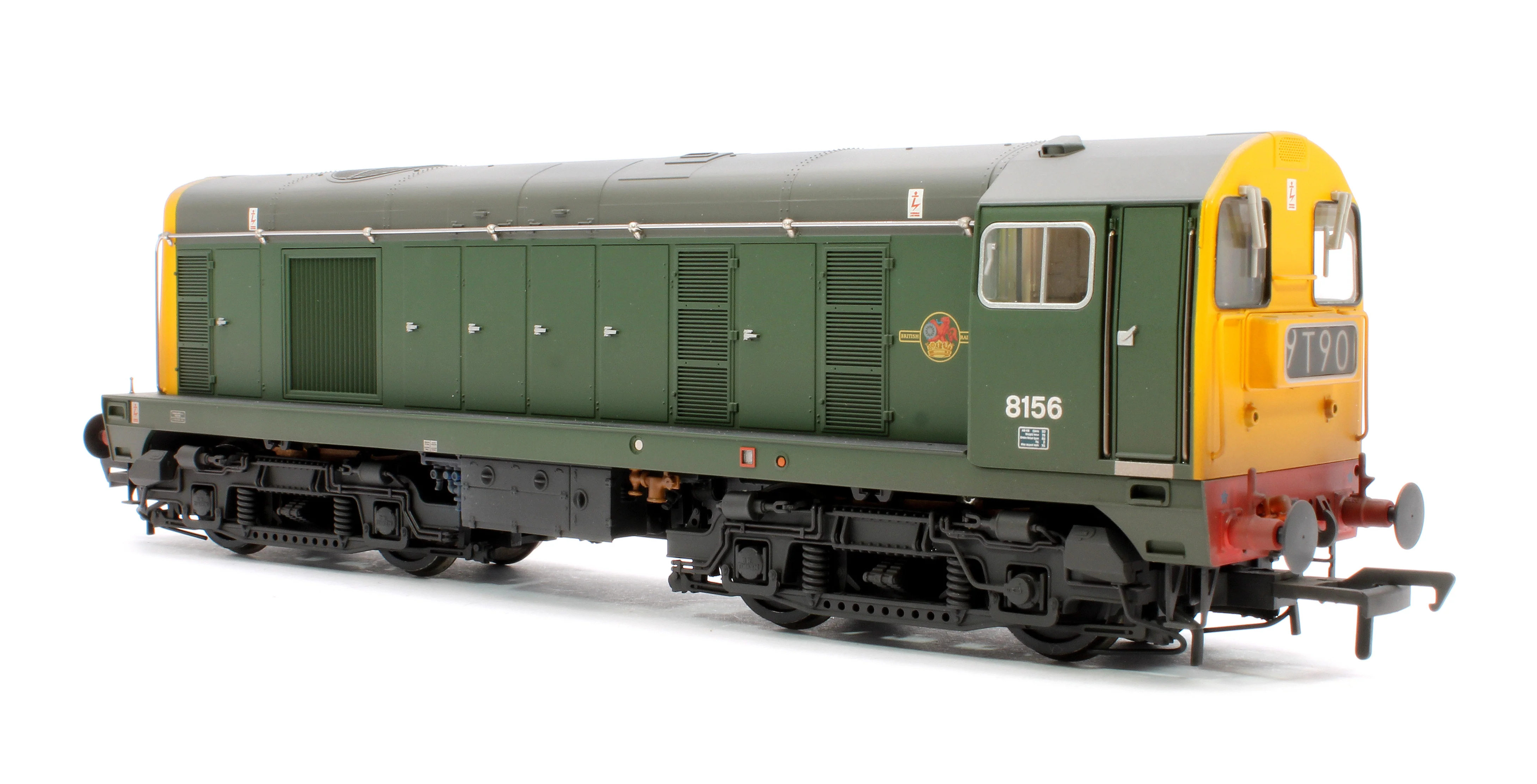 35-360 Class 20/0 Headcode Box 8156 BR Green (Full Yellow Ends) Diesel Locomotive - Weathered - Image 3