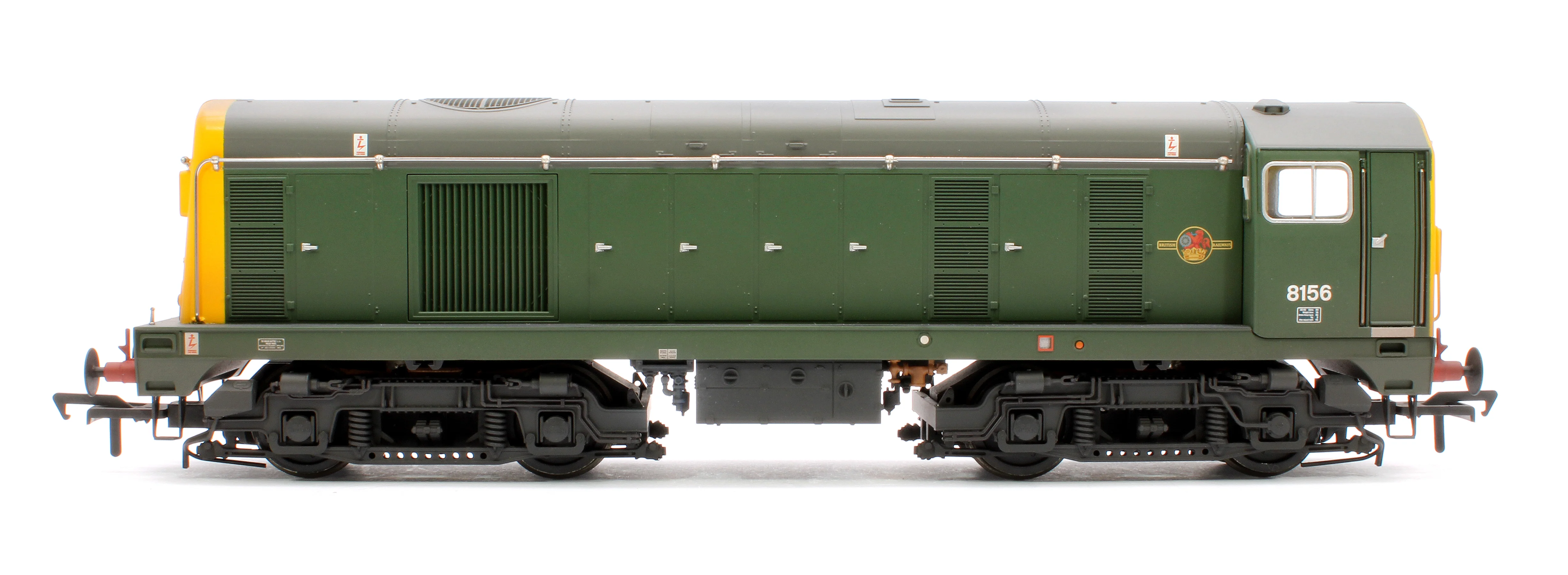 35-360 Class 20/0 Headcode Box 8156 BR Green (Full Yellow Ends) Diesel Locomotive - Weathered - Image 5