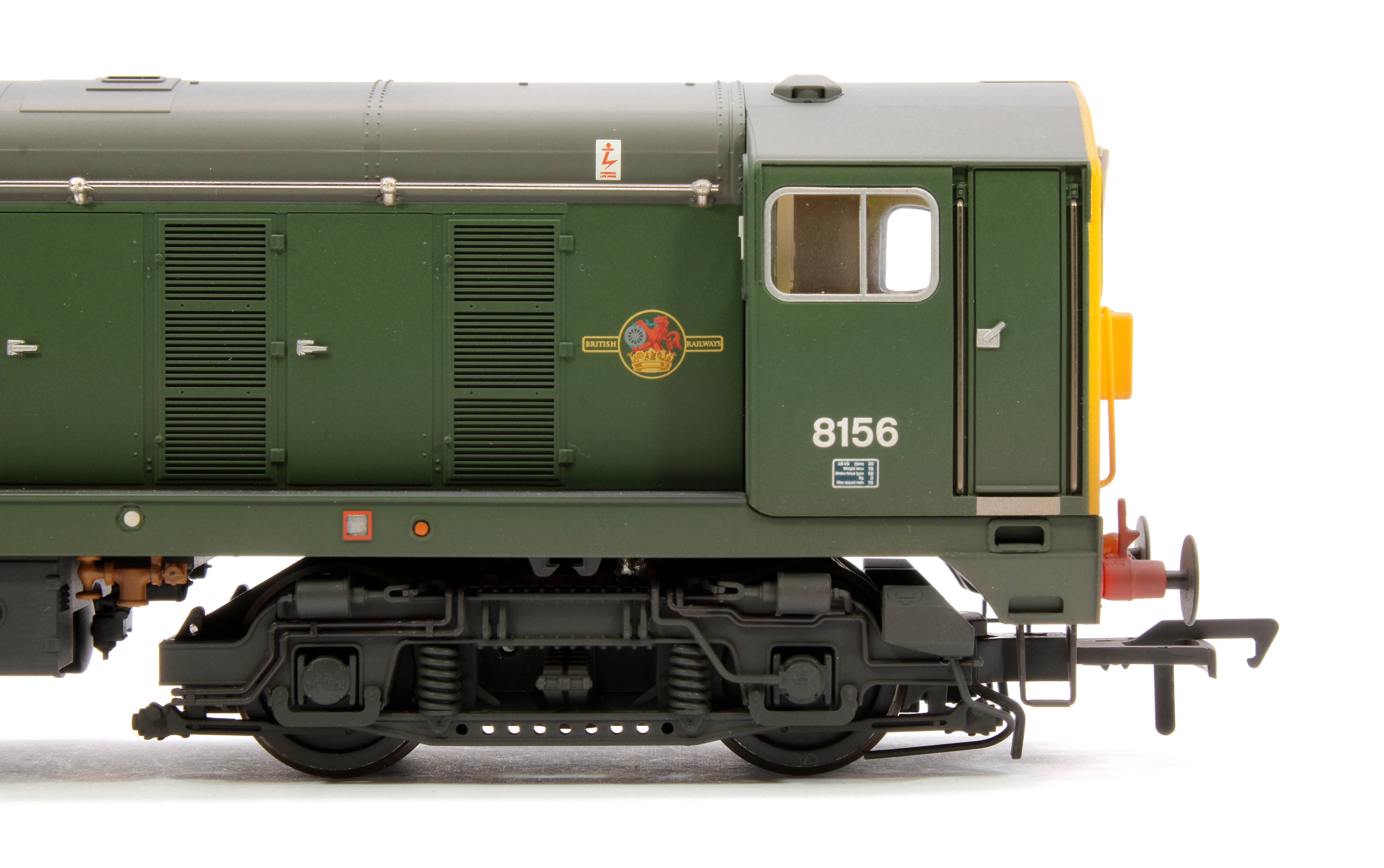 35-360 Class 20/0 Headcode Box 8156 BR Green (Full Yellow Ends) Diesel Locomotive - Weathered - Image 8