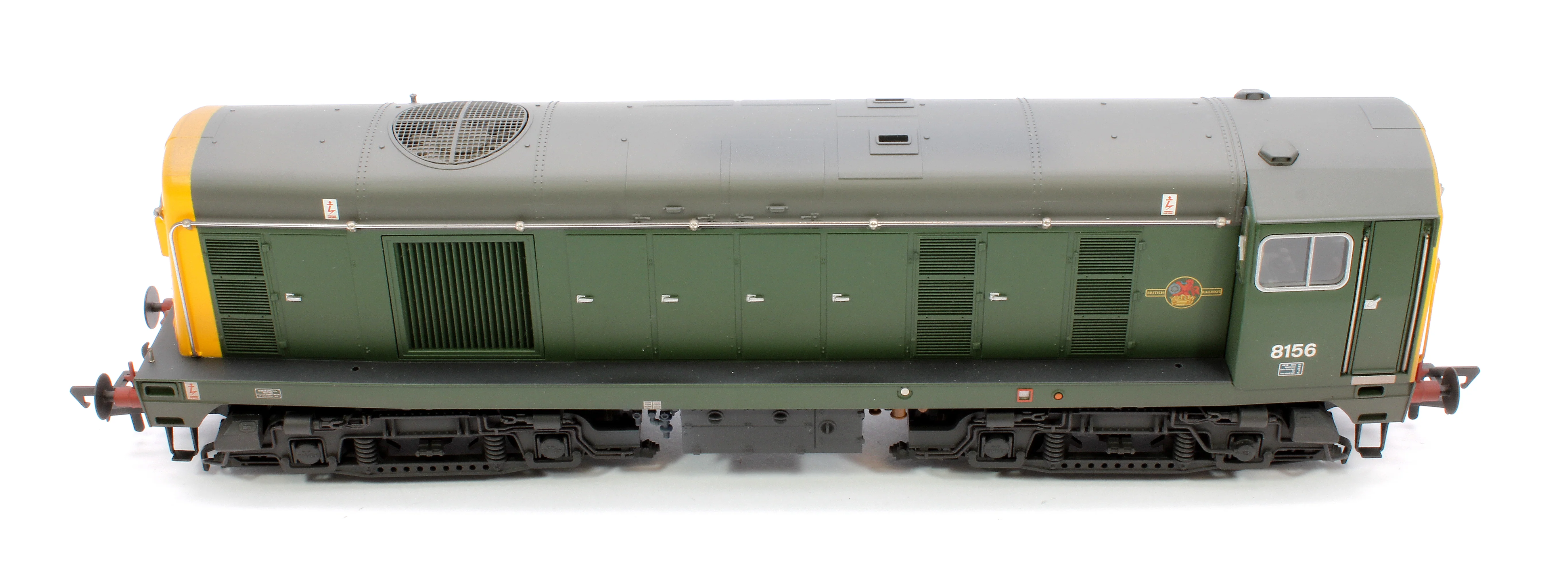 35-360 Class 20/0 Headcode Box 8156 BR Green (Full Yellow Ends) Diesel Locomotive - Weathered - Image 9