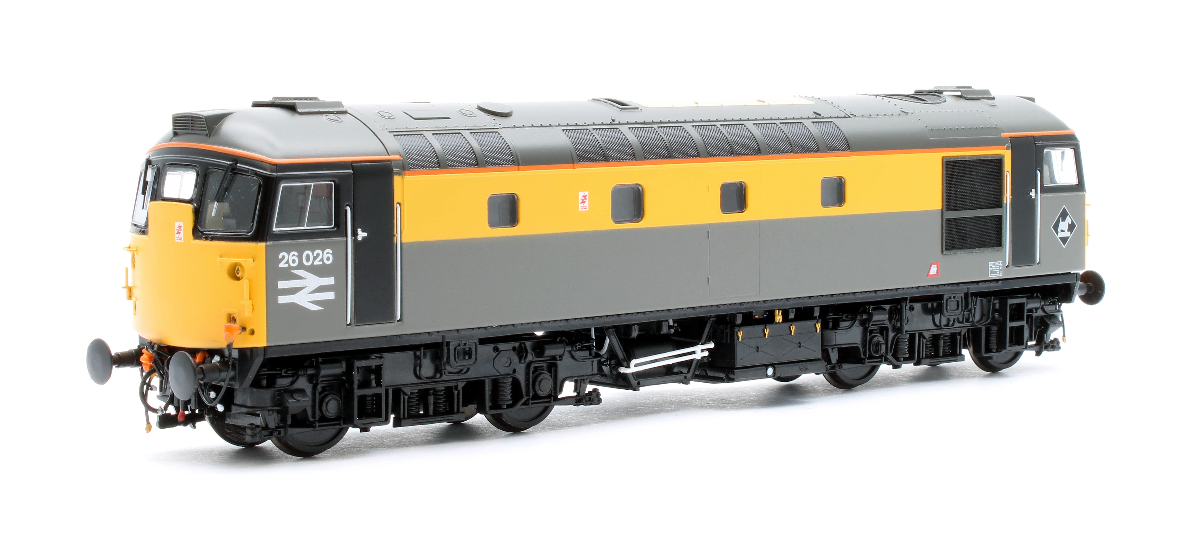 2646 Class 26 Civil Engineers Grey/Yellow 26026 Diesel Locomotive - Image 3