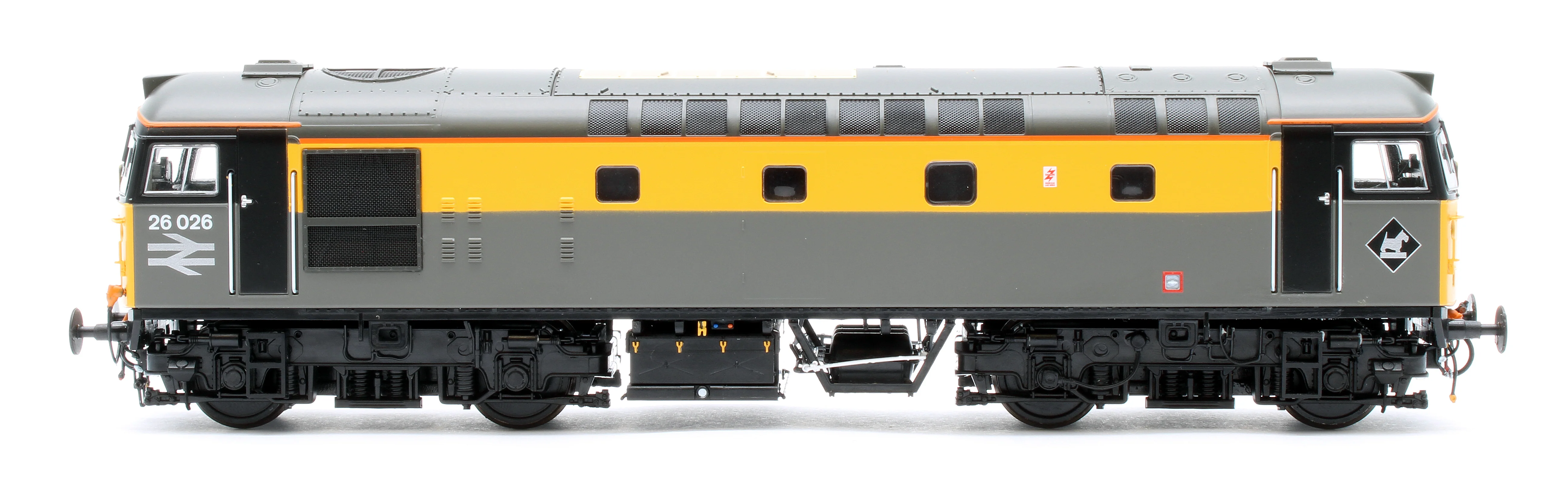 2646 Class 26 Civil Engineers Grey/Yellow 26026 Diesel Locomotive - Image 4