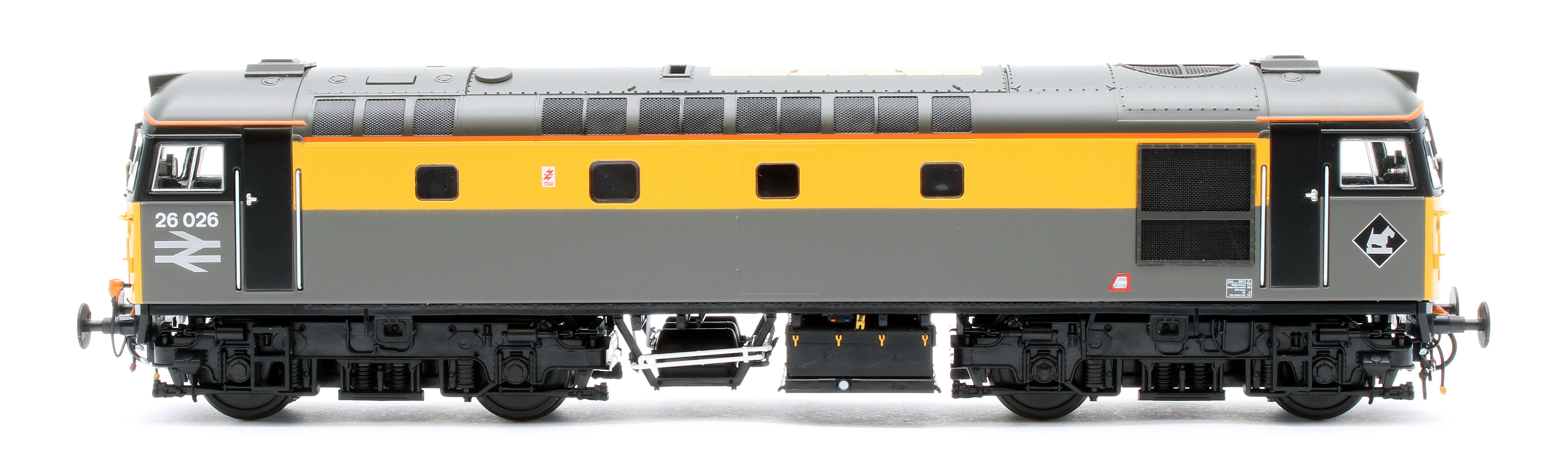 2646 Class 26 Civil Engineers Grey/Yellow 26026 Diesel Locomotive - Image 5