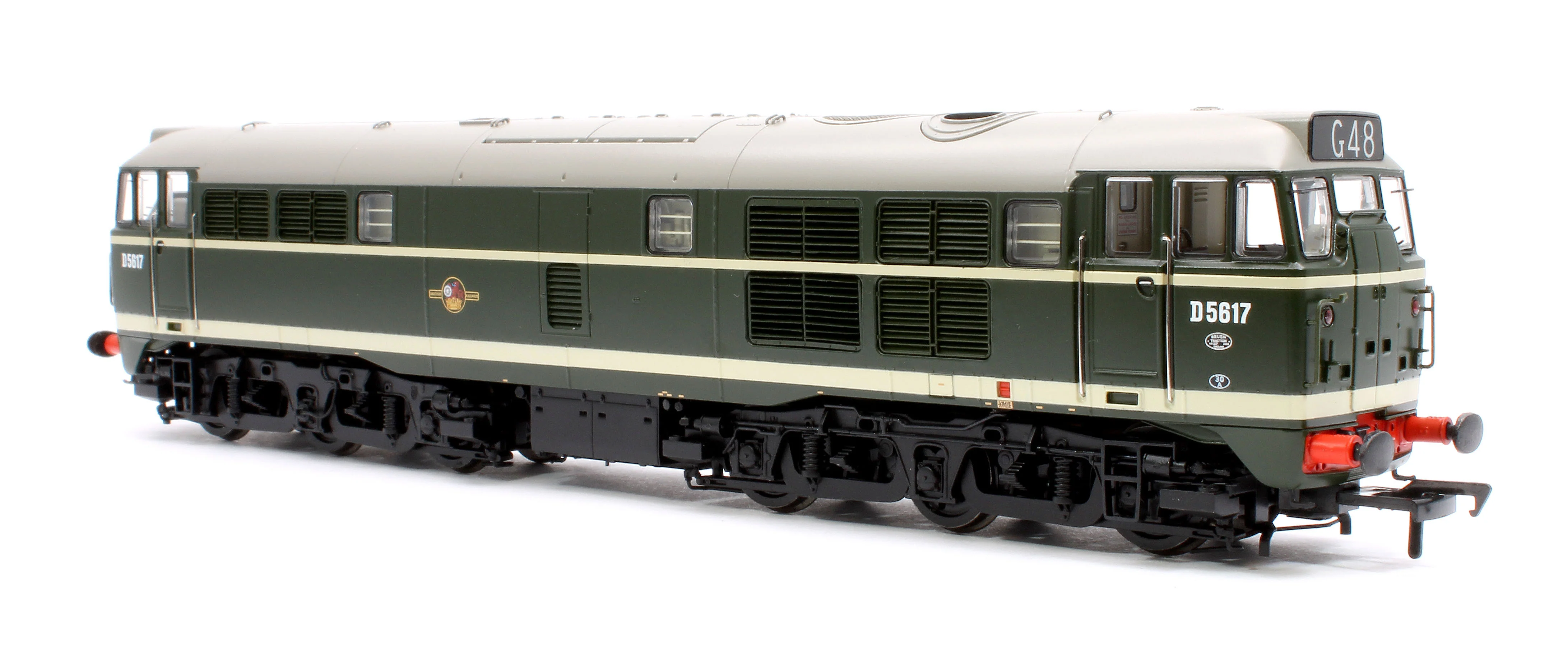 35-801ASFX Class 30 D5617 BR Green (Late Crest) Diesel Locomotive - DCC Sound Deluxe - Image 4