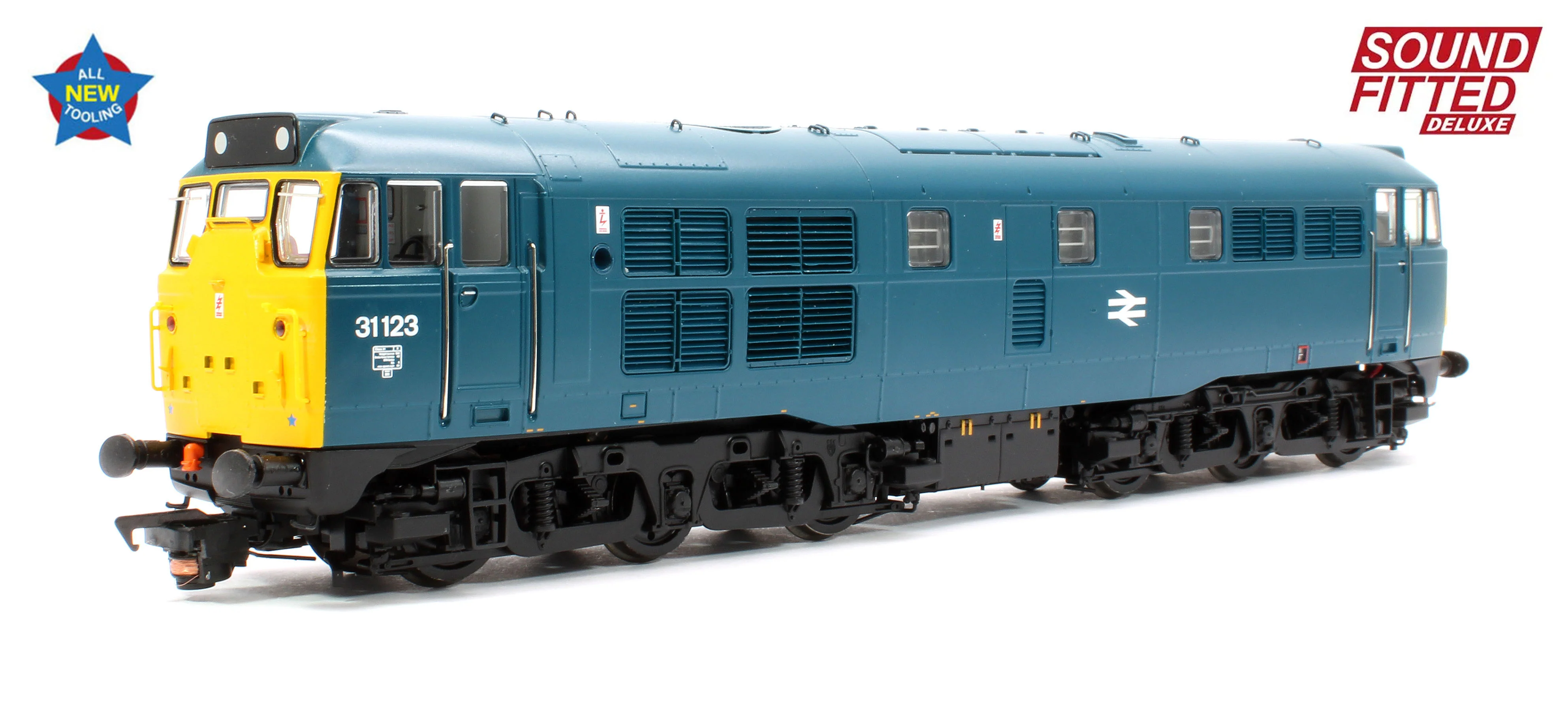 35-805SFX Class 31/1 31123 BR Blue Diesel Locomotive - DCC Sound Deluxe