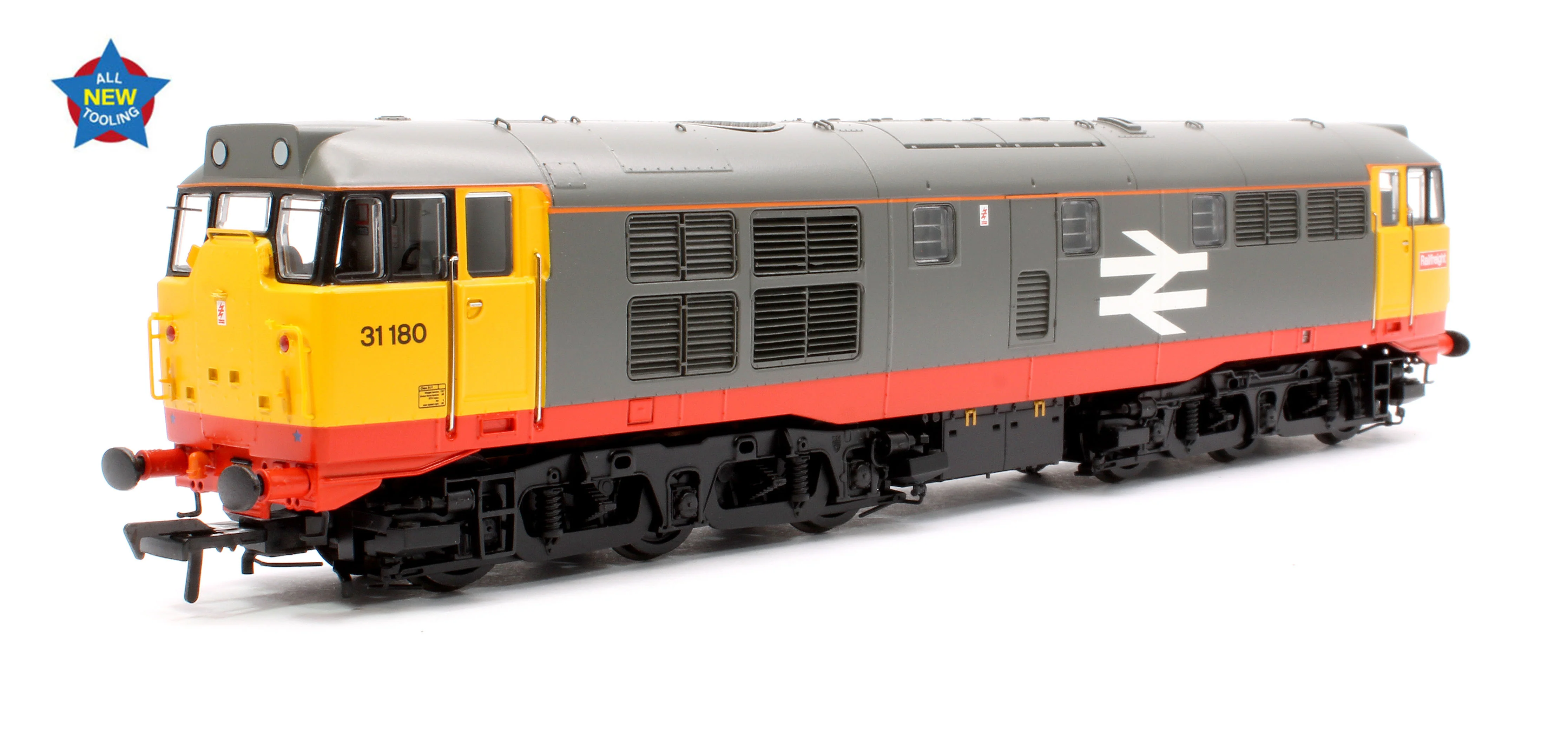 35-821 Class 31/1 Refurbished 31180 BR Railfreight (Red Stripe) Diesel Locomotive