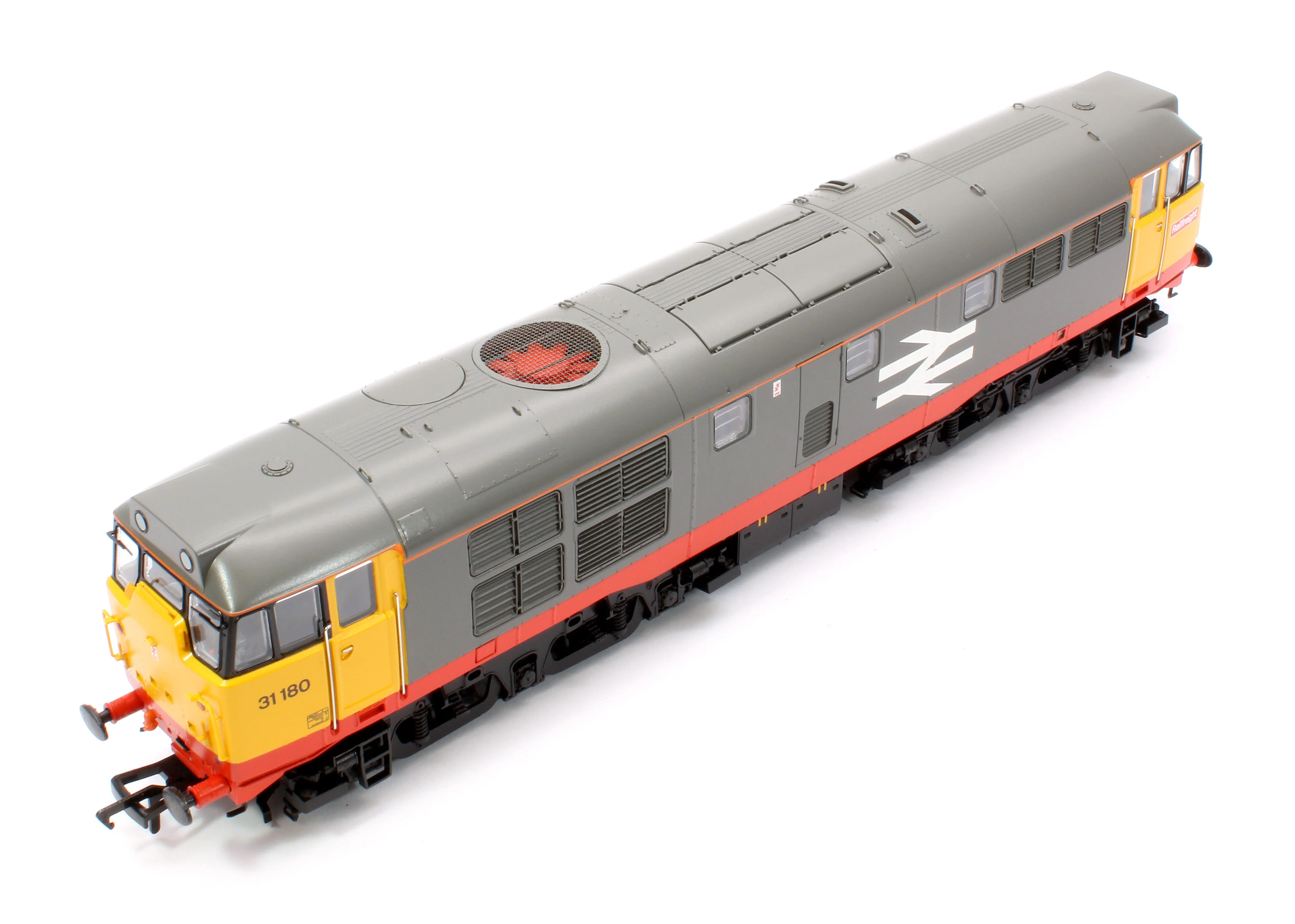 35-821 Class 31/1 Refurbished 31180 BR Railfreight (Red Stripe) Diesel Locomotive - Image 12