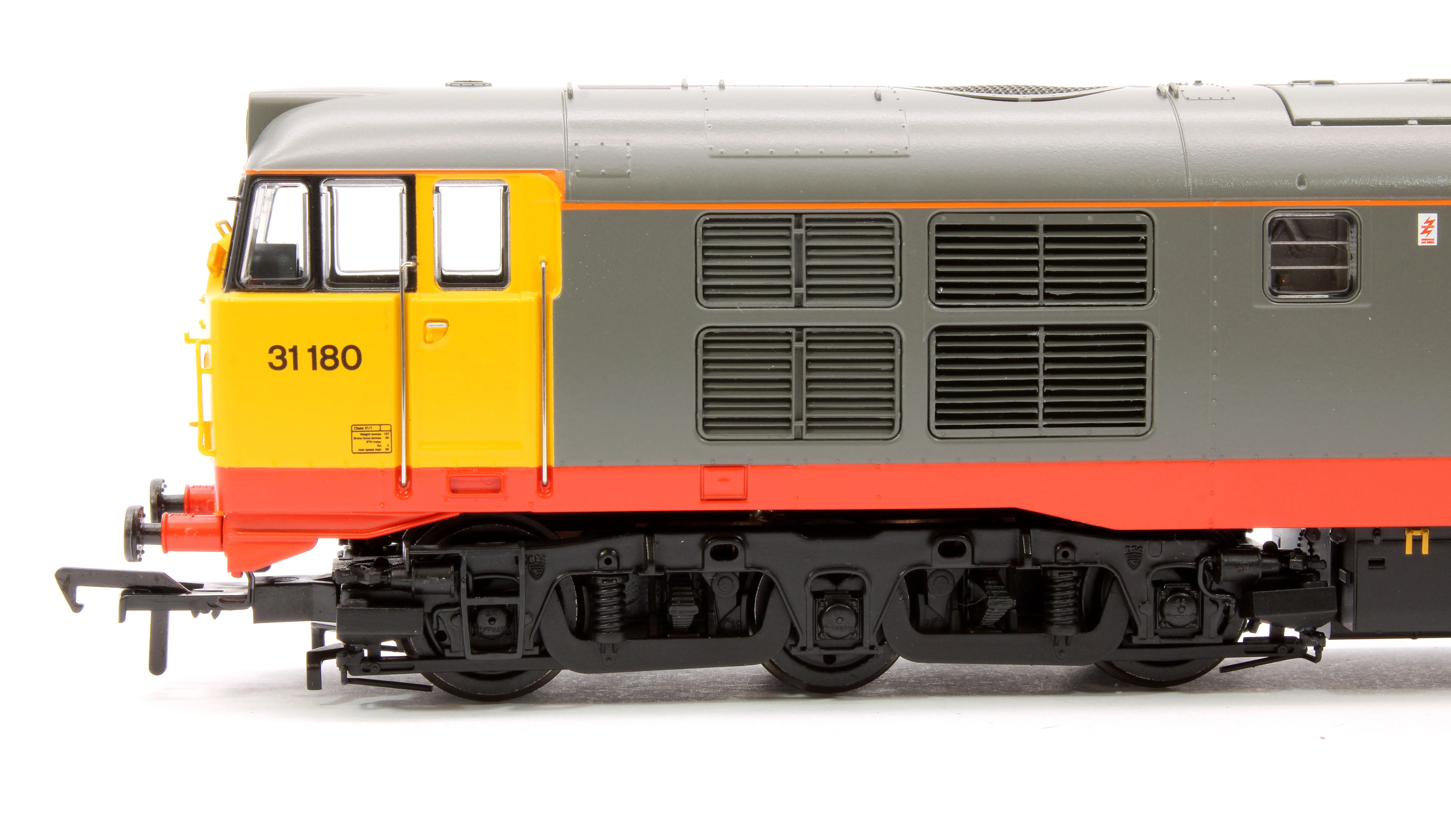 35-821 Class 31/1 Refurbished 31180 BR Railfreight (Red Stripe) Diesel Locomotive - Image 7