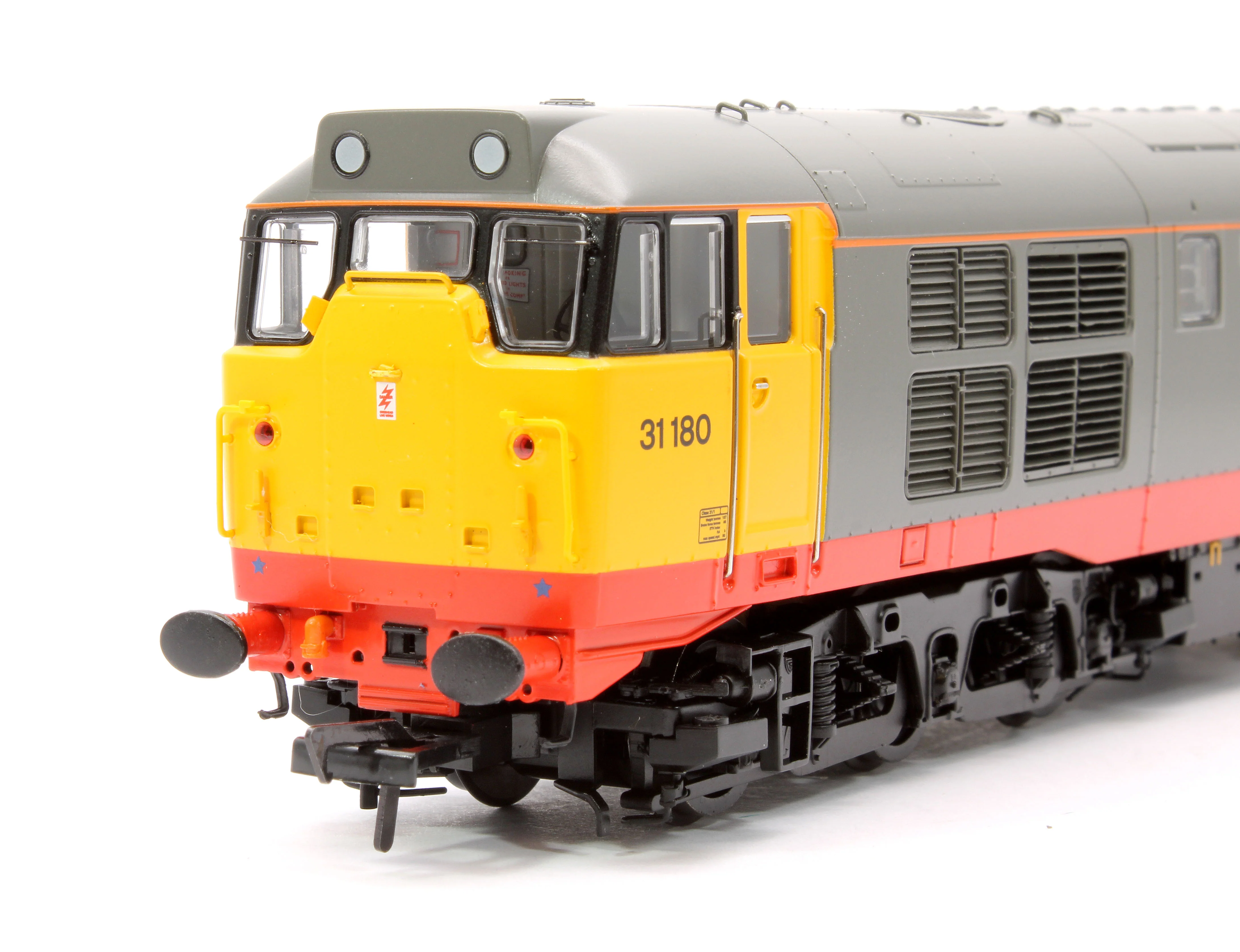 35-821 Class 31/1 Refurbished 31180 BR Railfreight (Red Stripe) Diesel Locomotive - Image 9