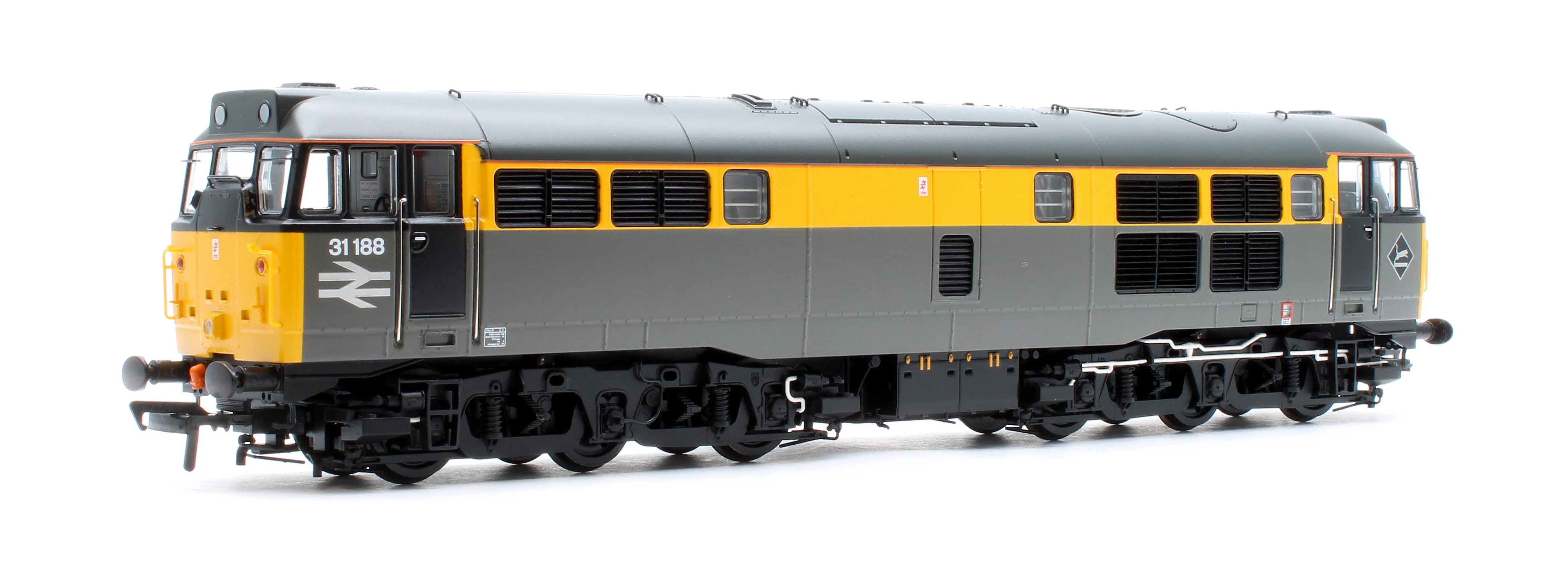 35-822SF Class 31/1 Refurbished 31188 BR Engineers Grey & Yellow Diesel Locomotive - DCC Sound - Image 3