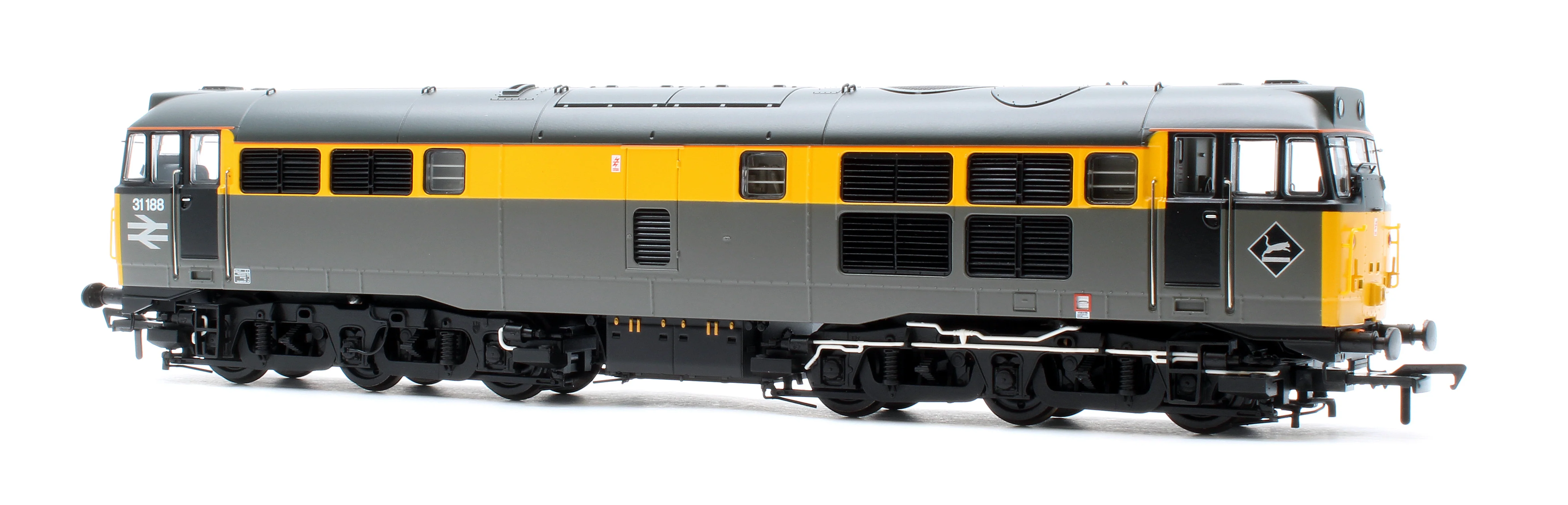 35-822SFX Class 31/1 Refurbished 31188 BR Engineers Grey & Yellow Diesel Locomotive - DCC Sound Deluxe - Image 2