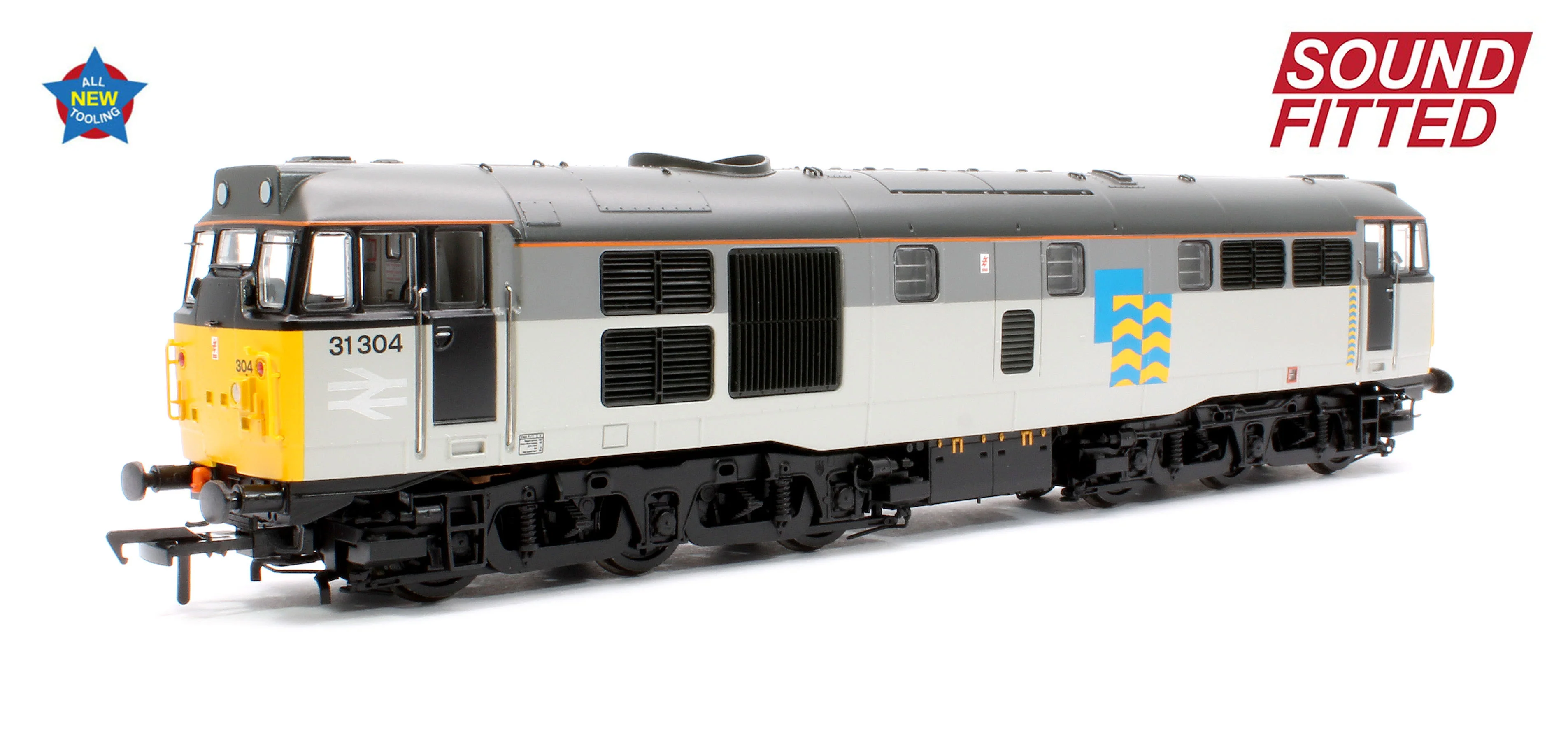 35-823ASF Class 31/1 Refurbished 31304 BR Railfreight Petroleum Sector Diesel Locomotive - DCC Sound