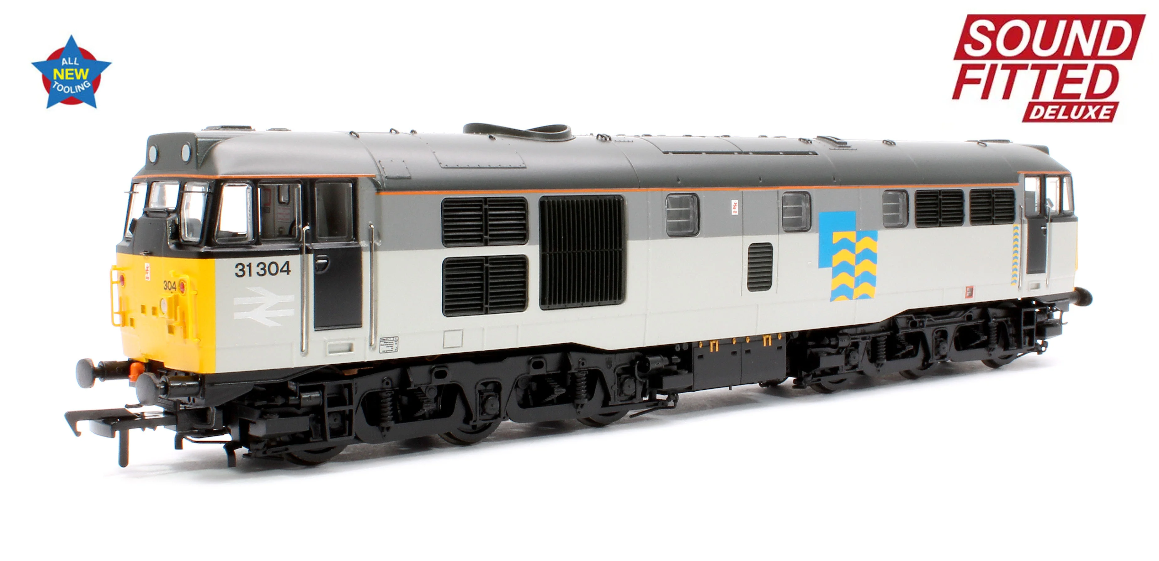 35-823ASFX Class 31/1 Refurbished 31304 BR Railfreight Petroleum Sector Diesel Locomotive - DCC Sound Deluxe