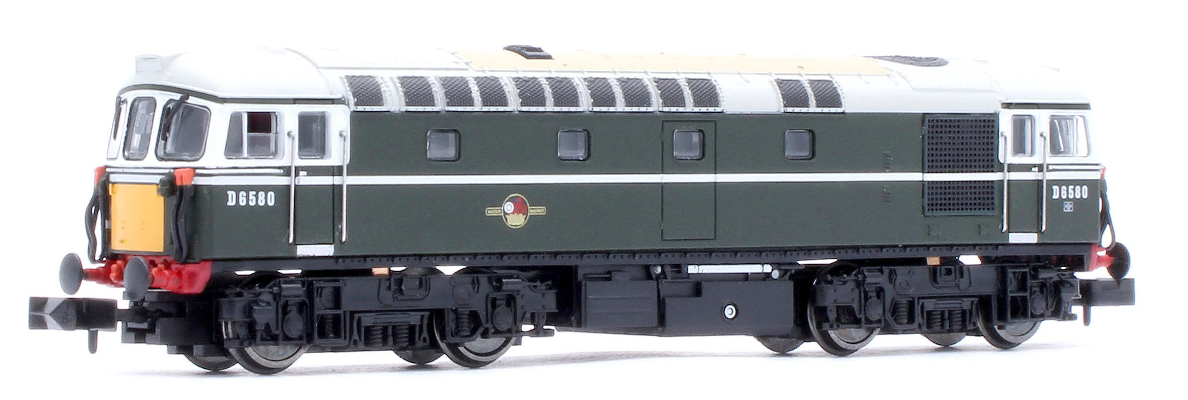 2D-001-024 Class 33/1 D6580 BR Green Very Small Yellow Panels Diesel Locomotive - Image 4