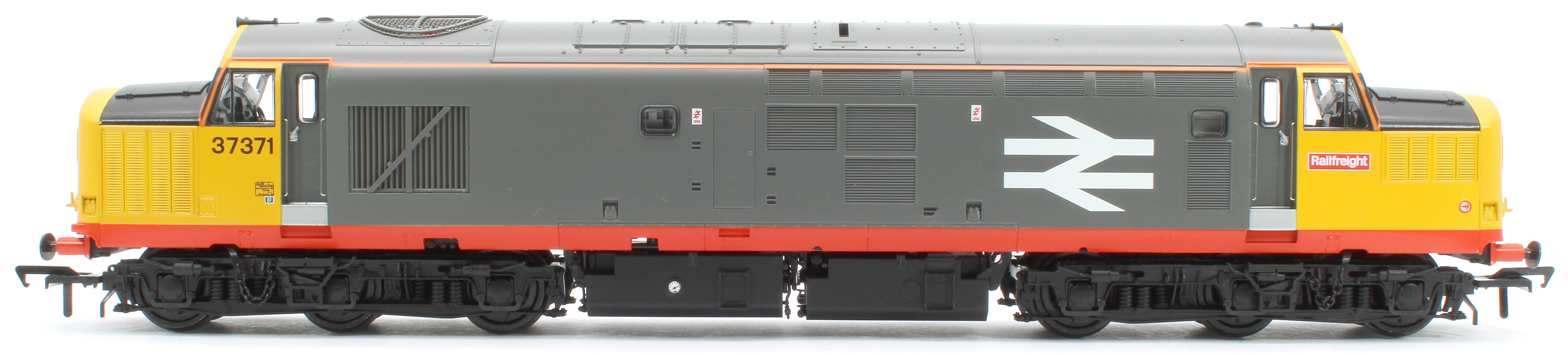 Class 37/0 Centre Headcode 37371 BR Railfeight (Red Stripe) Diesel Locomotive - Image 13