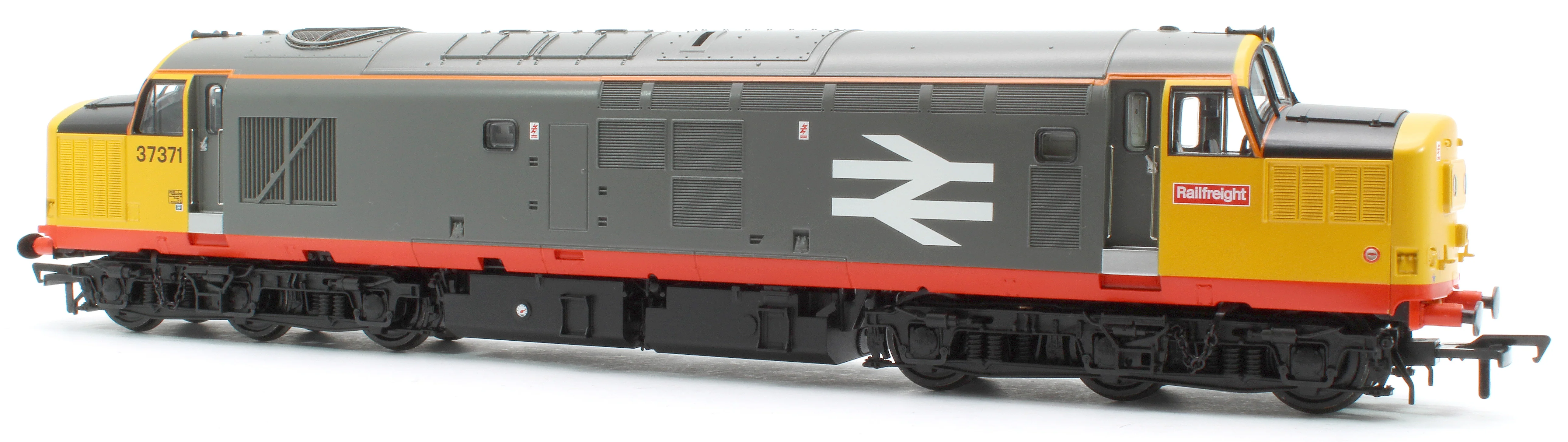 Class 37/0 Centre Headcode 37371 BR Railfeight (Red Stripe) Diesel Locomotive - Image 4