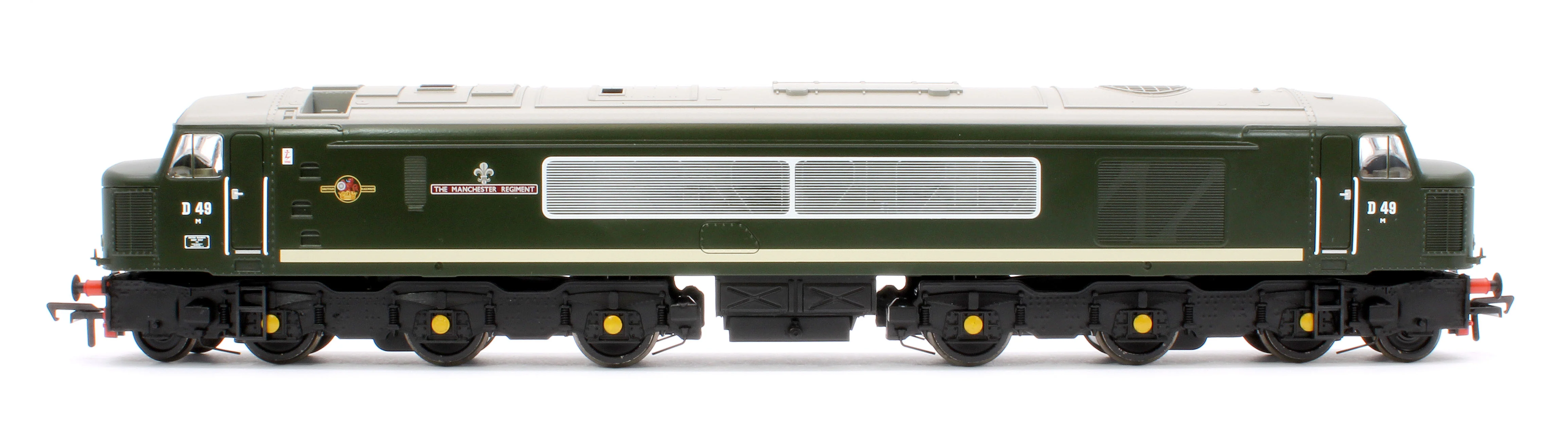32-678A Class 45 Split Centre H/C D49 'The Manchester Regiment' BR Green (Small Yellow Panels) Diesel Locomotive - Image 5