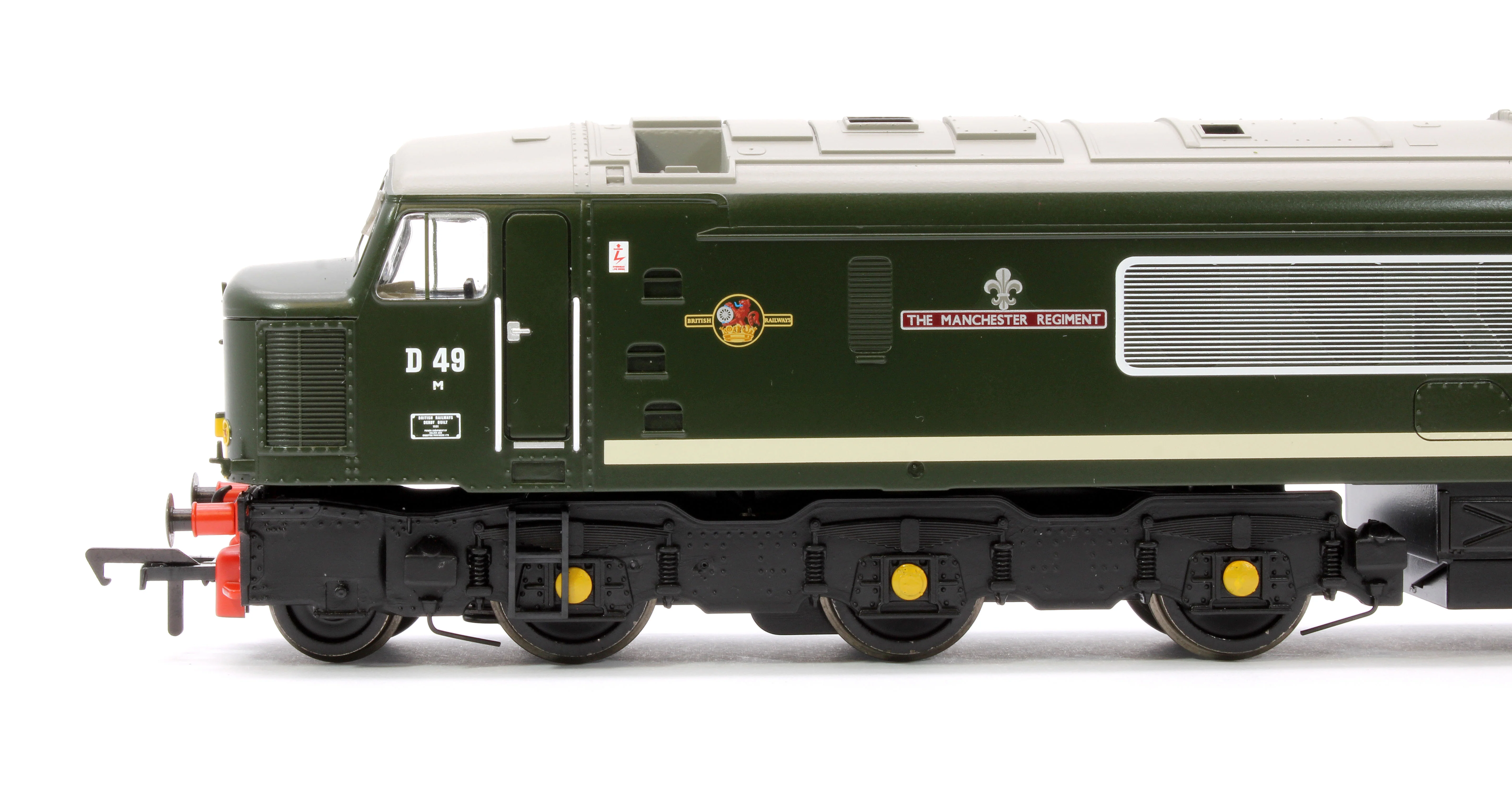 32-678A Class 45 Split Centre H/C D49 'The Manchester Regiment' BR Green (Small Yellow Panels) Diesel Locomotive - Image 6