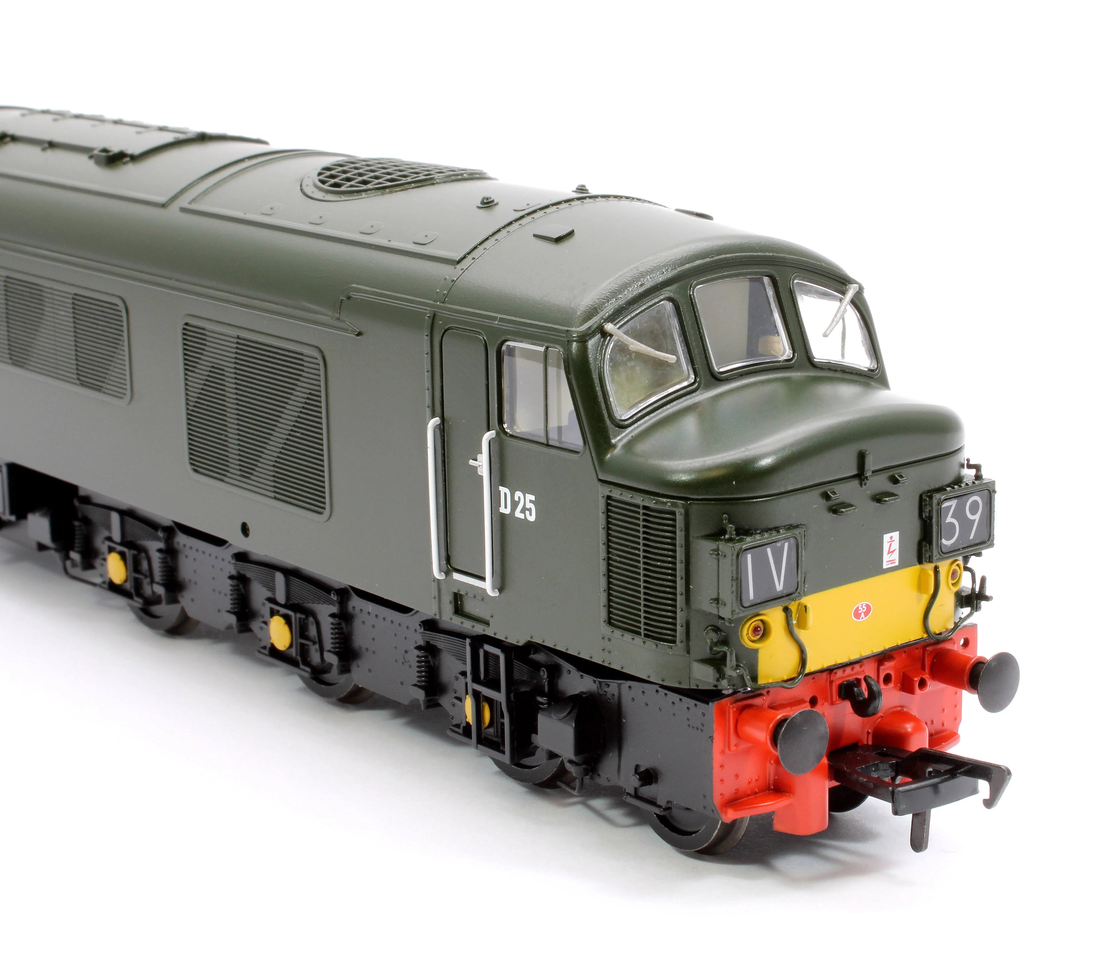 32-679A Class 45 Split Headcode D25 BR Plain Green (Small Yellow Panels) Diesel Locomotive - Image 9