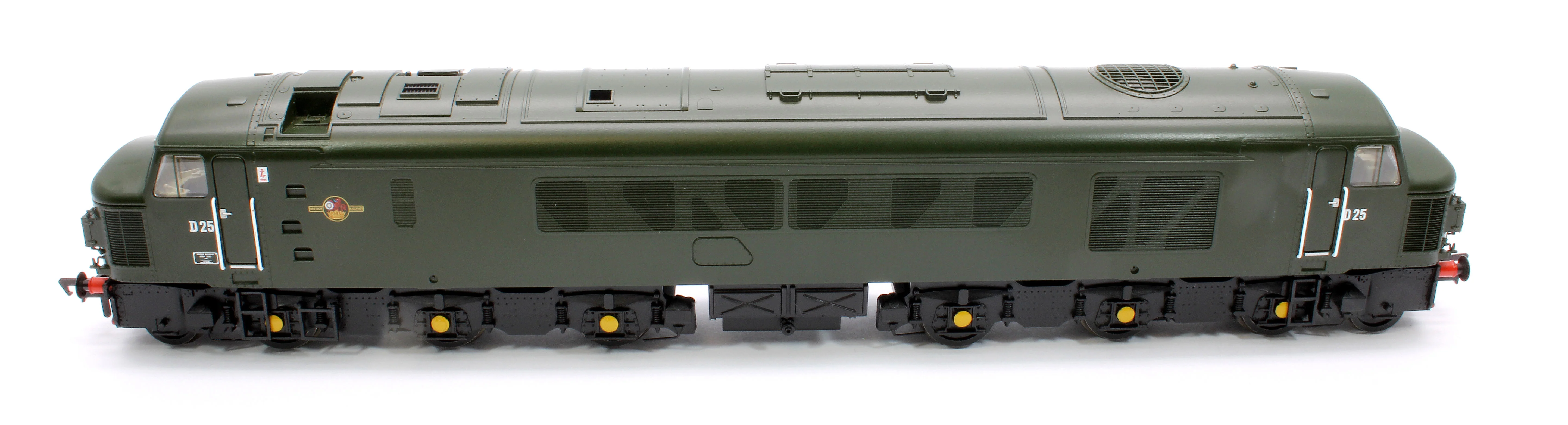 32-679ASF Class 45 Split Headcode D25 BR Plain Green (Small Yellow Panels) Diesel Locomotive - DCC Sound - Image 10