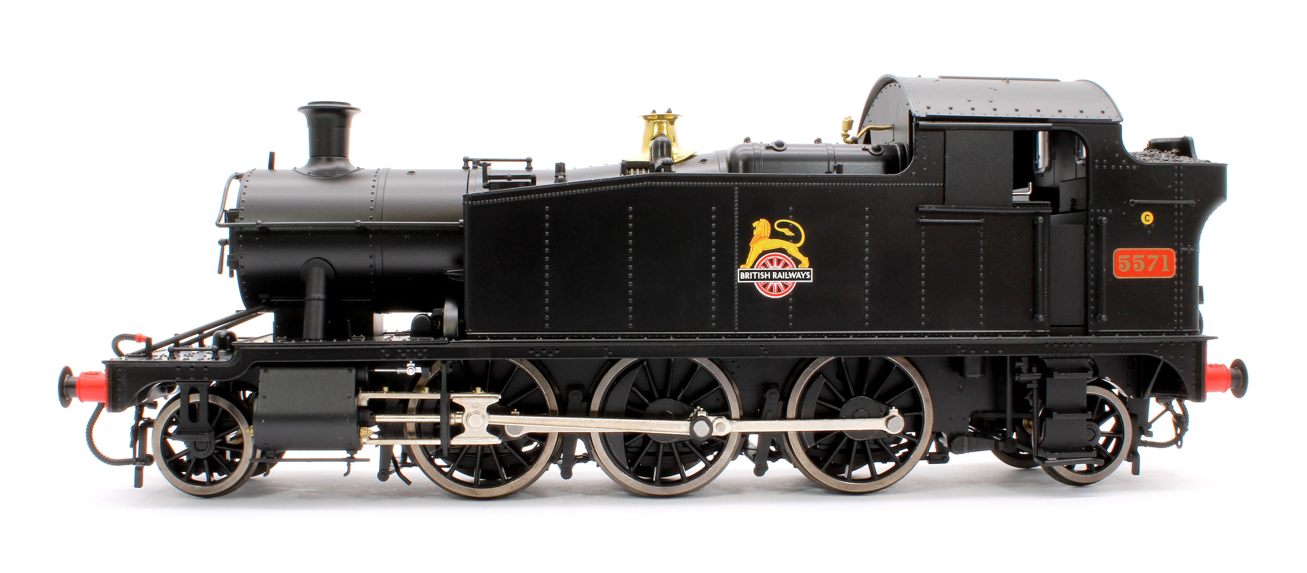 LHT-S-5507 Class 55xx 2-6-2 BR Early Crest BR Black 5571 Steam Locomotive - Image 2