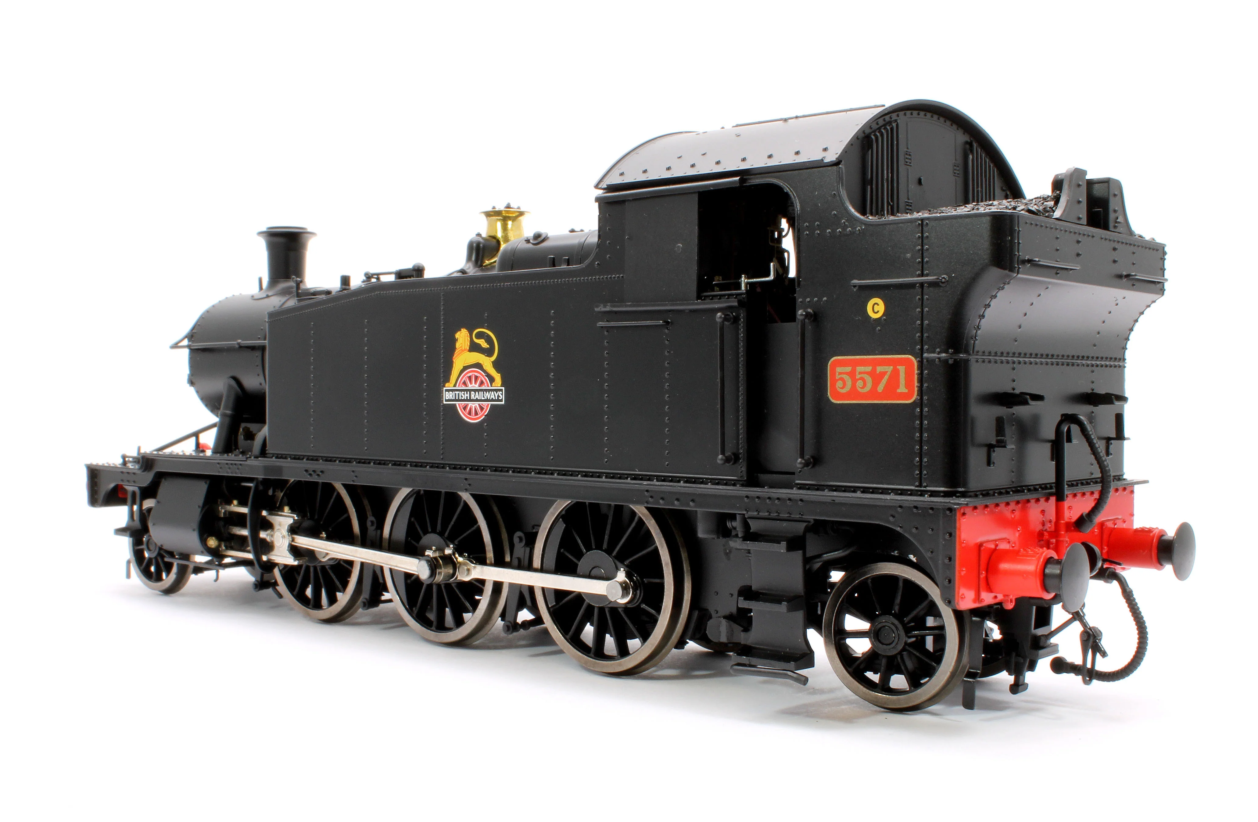 LHT-S-5507 Class 55xx 2-6-2 BR Early Crest BR Black 5571 Steam Locomotive - Image 3